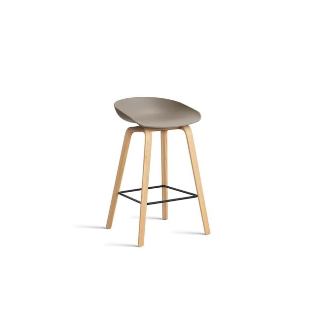 HAY AAS38 Barstol H65 Hvid/Khaki