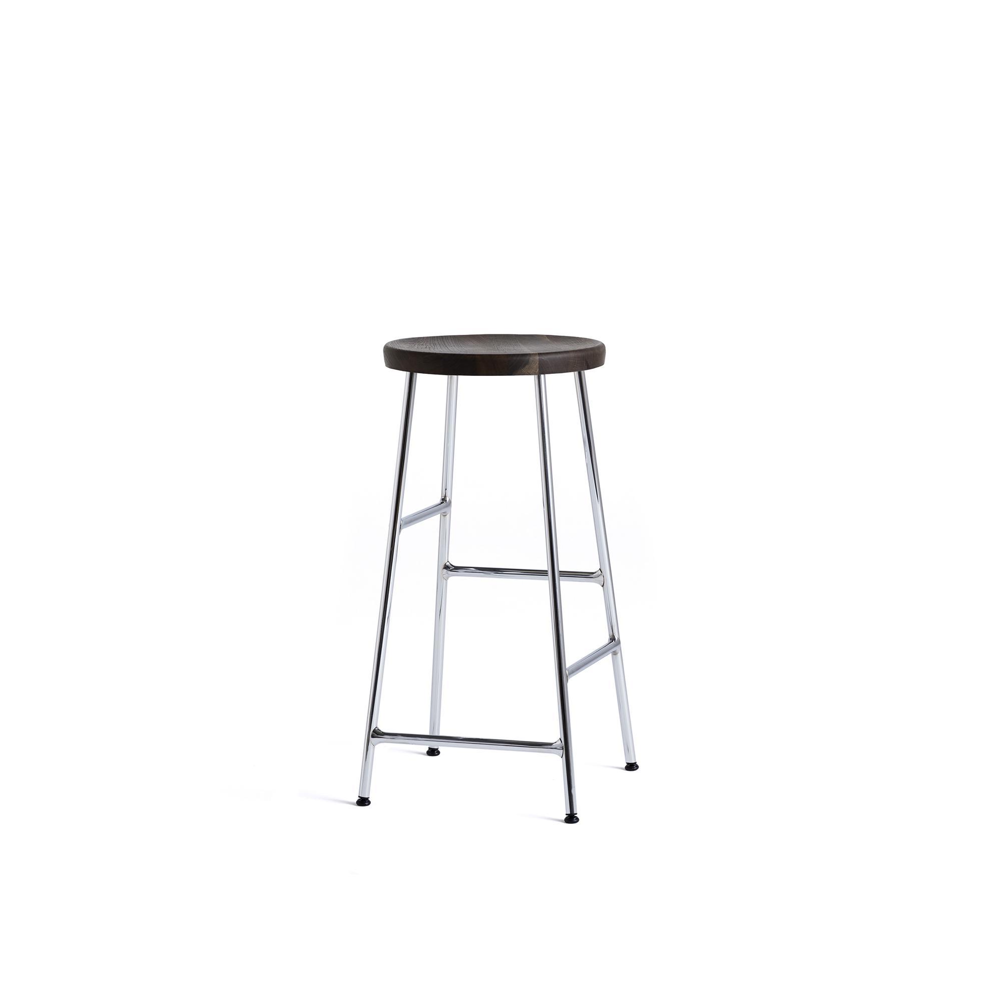 HAY Cornet Bar Stool H65 Chrome/ Smoked Oak