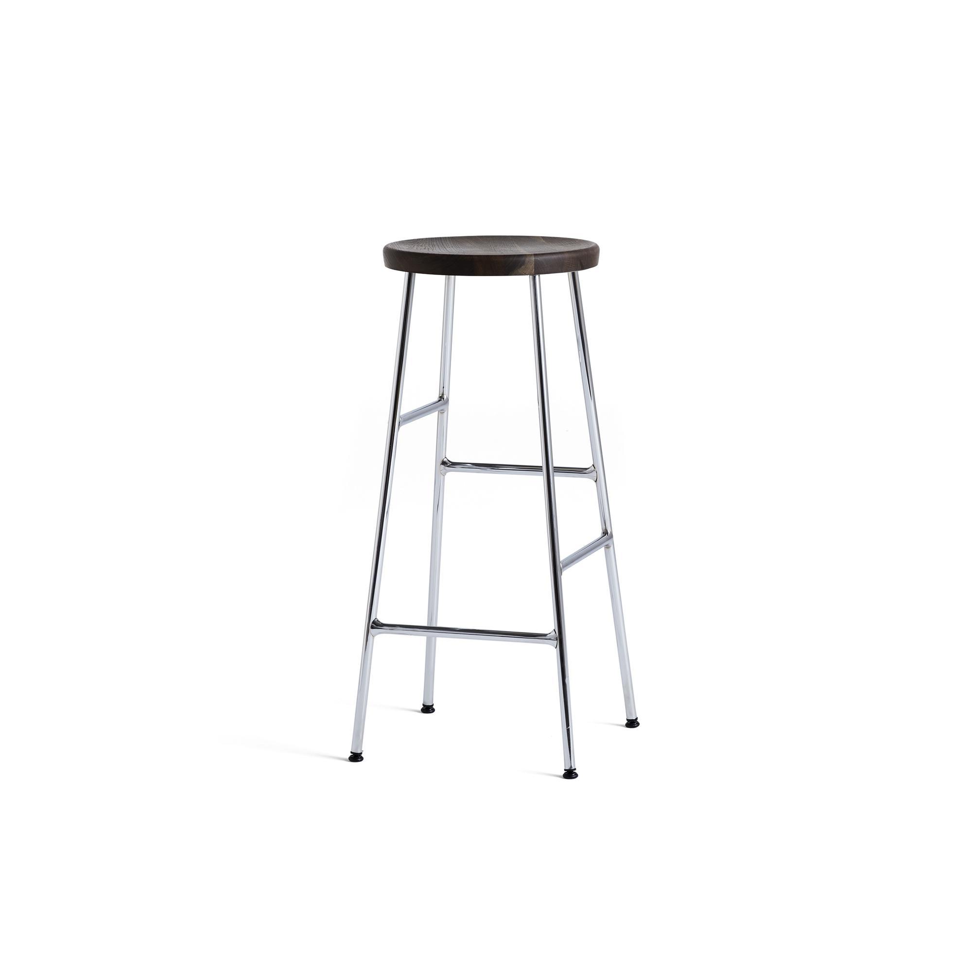 HAY Cornet Bar Stool H75 Chrome/ Smoked Oak