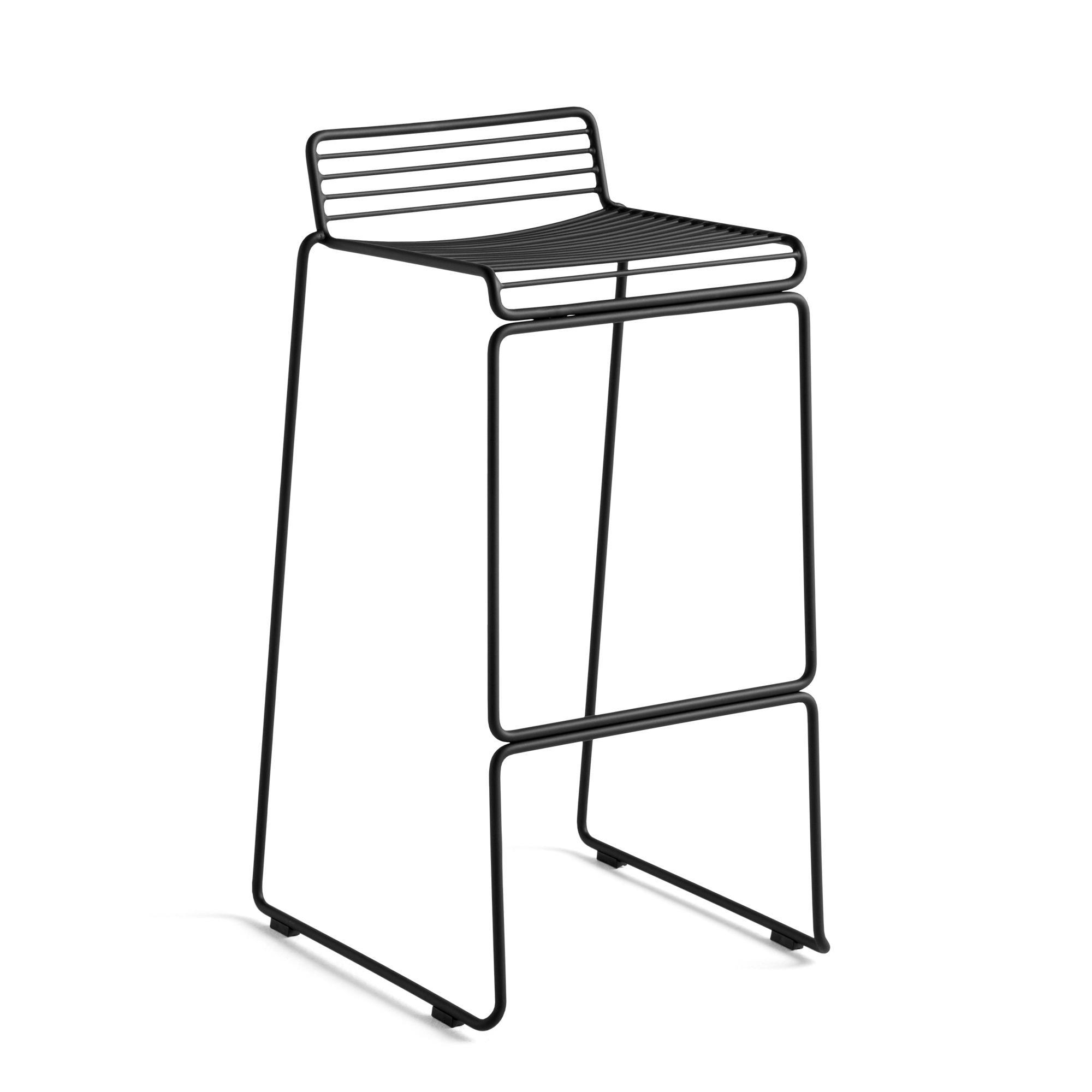 HAY Hee Bar Stool H75 Black