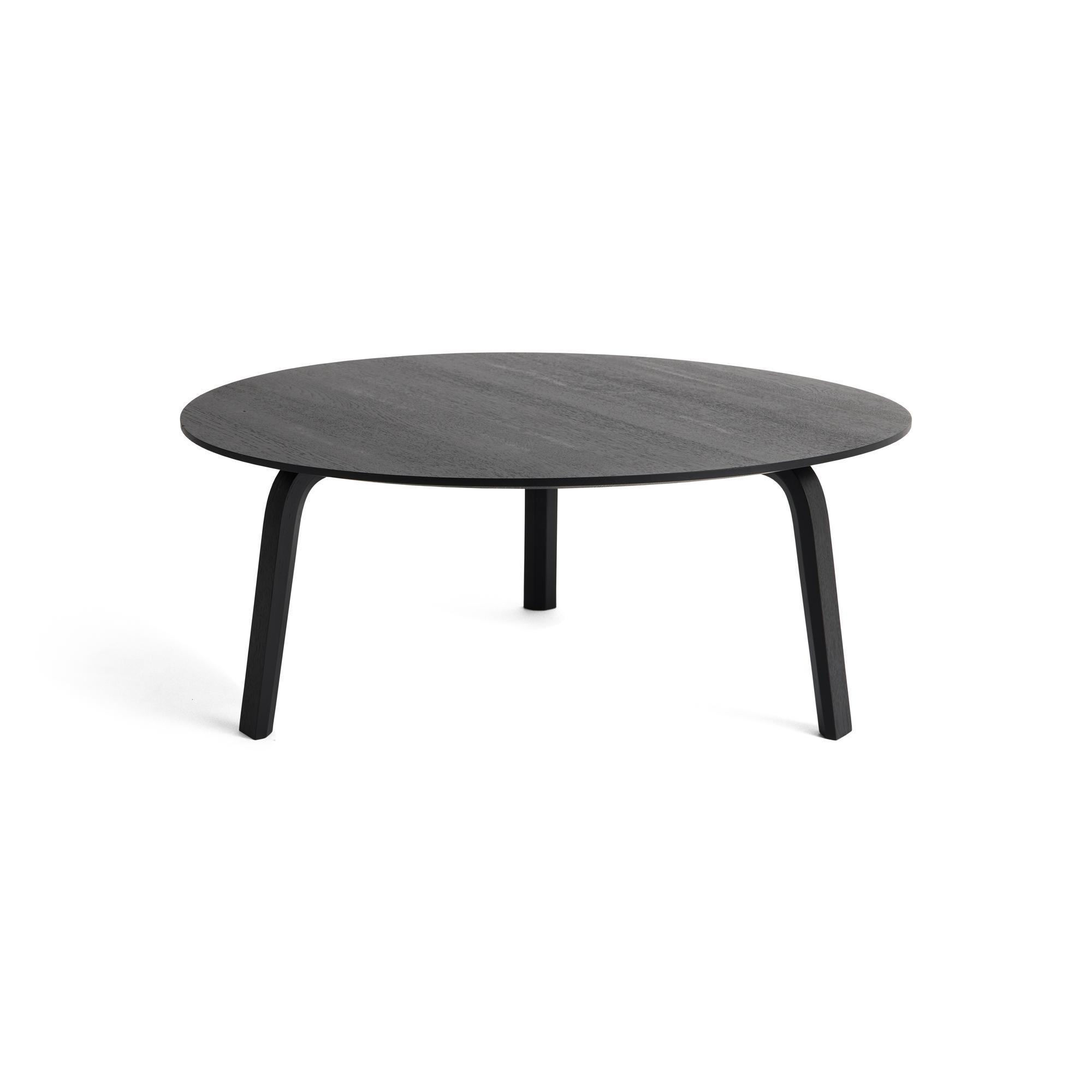 Table Basse HAY Bella Ø82 x H32 Chêne Noir à Base D\'eau