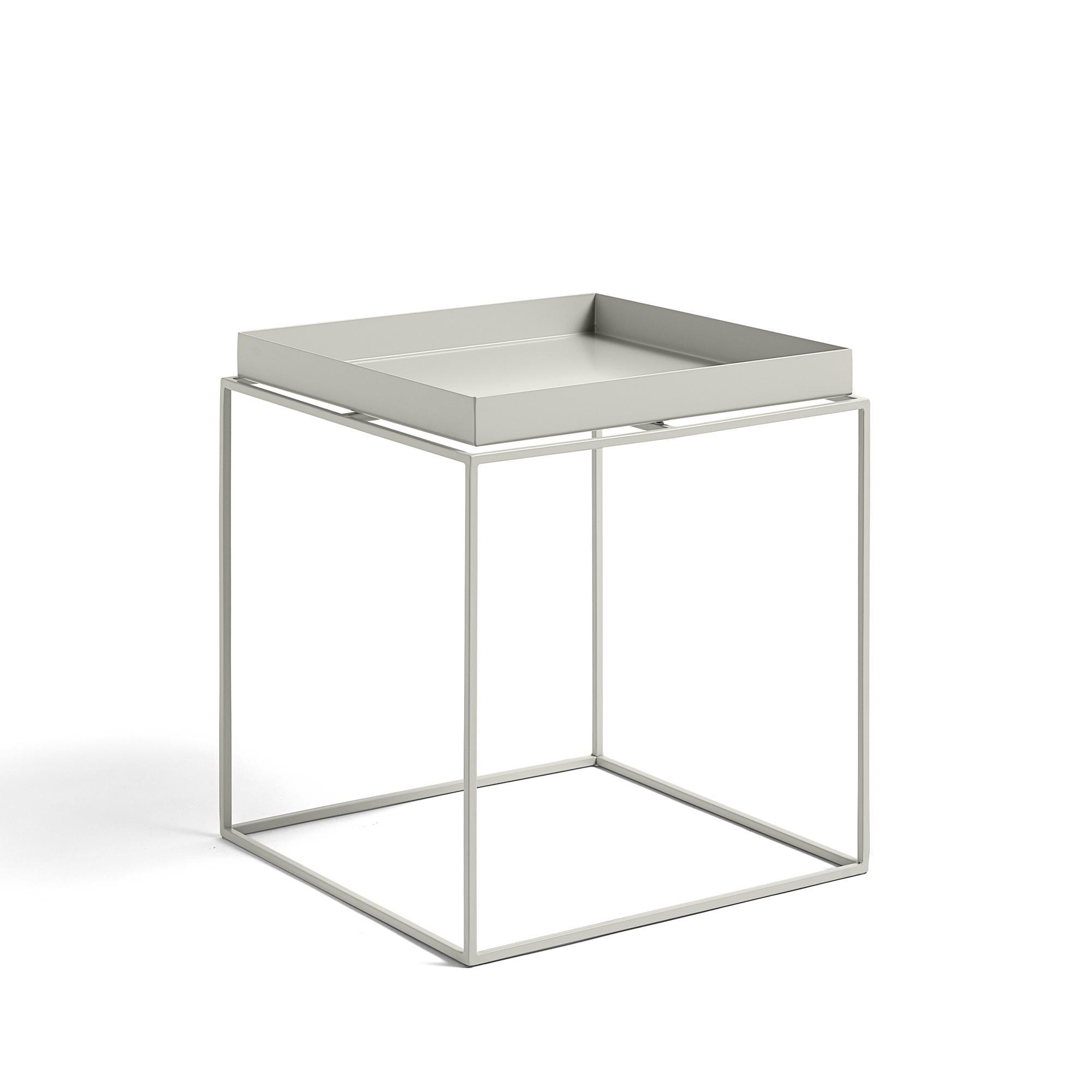 HAY Tray Side Table Medium Warm Gray