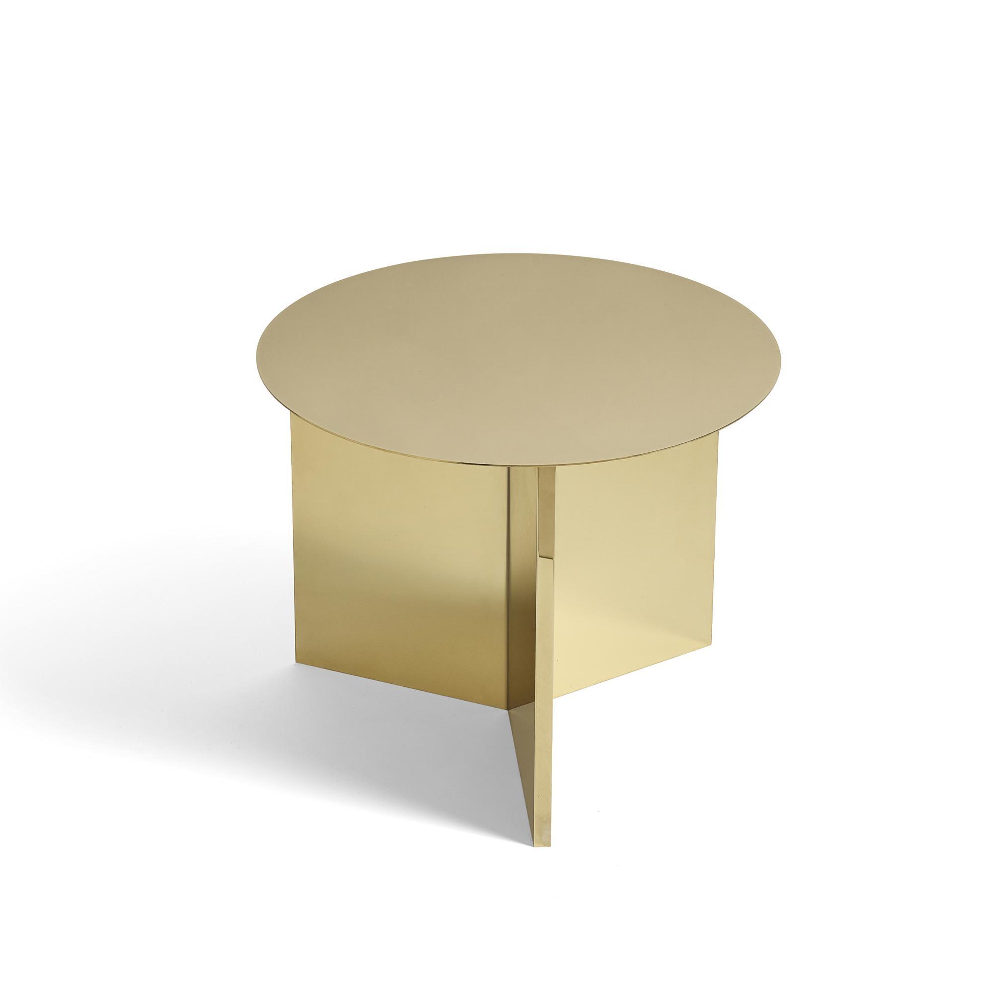 HAY Slit Coffee Table Round Ø45 Brass