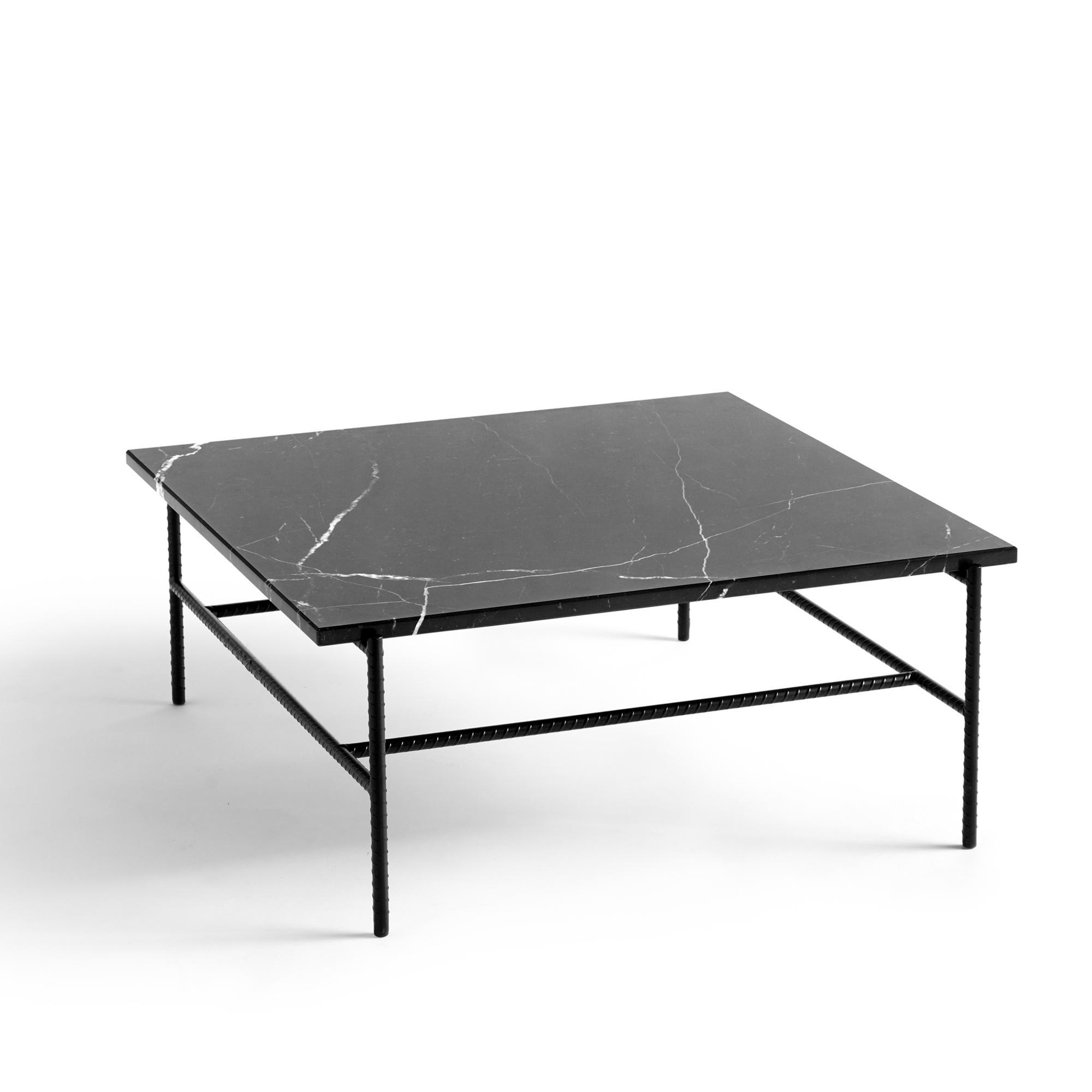 HAY Rebar Coffee Table Ø84 Black Marble