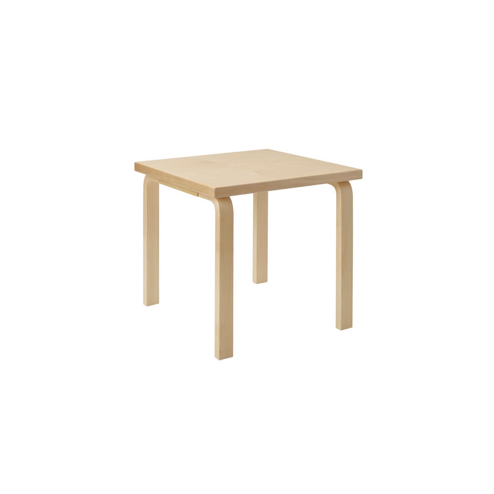 artek Aalto 80C Square Dining Table Birch