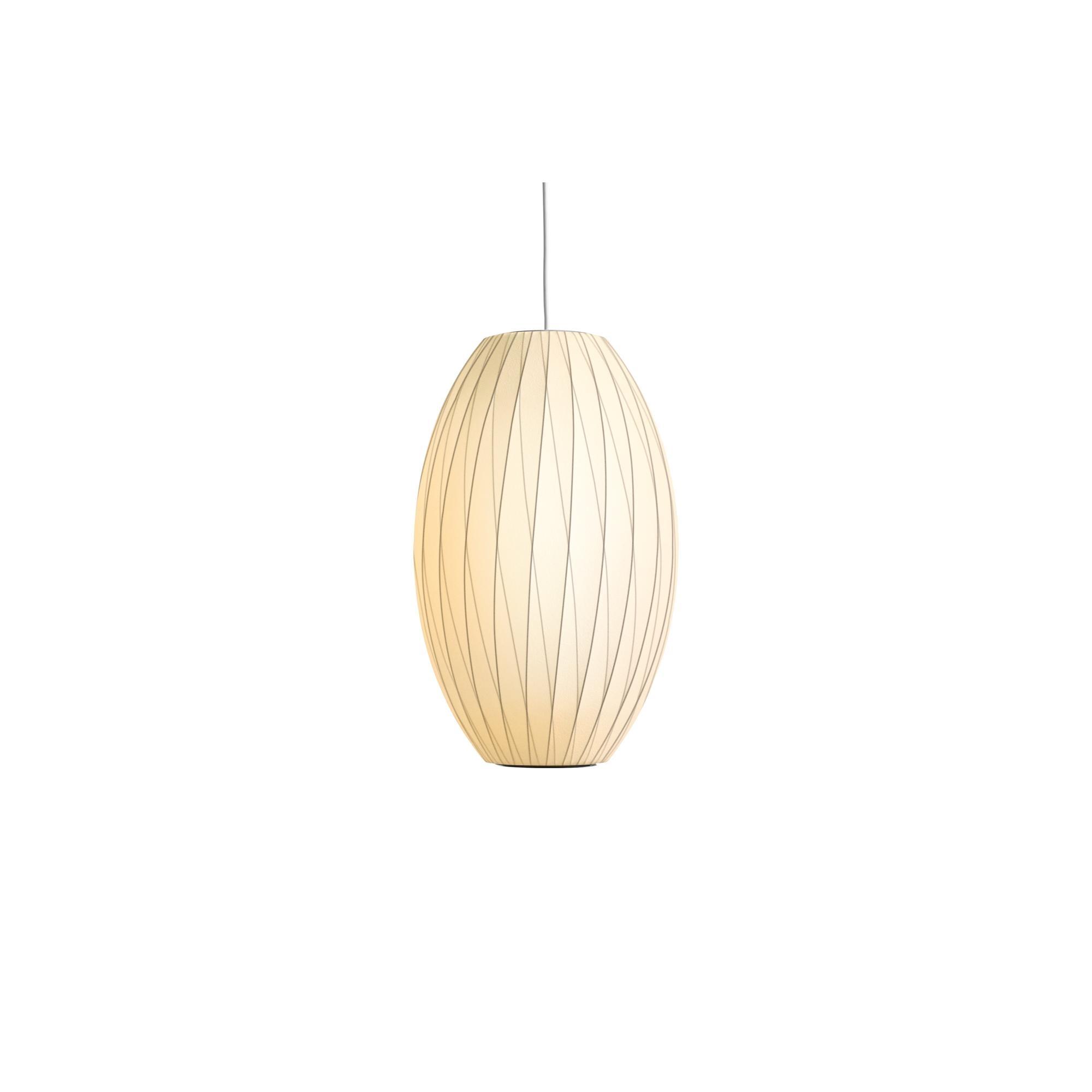 HAY Nelson Cigar Crisscross Bubble Pendant Medium Off-White