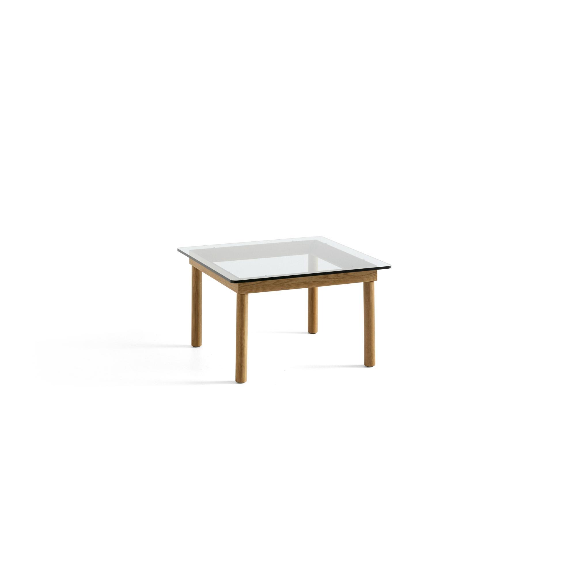 HAY Kofi Coffee Table 36x60x60 Oak/ Clear Glass