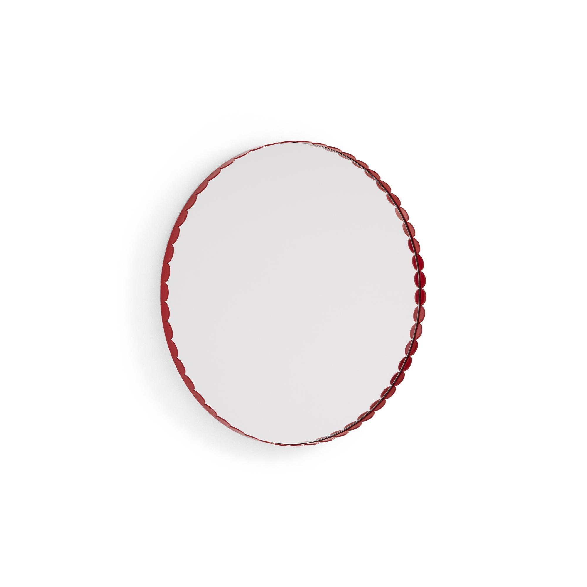 HAY Arcs Round Mirror Red