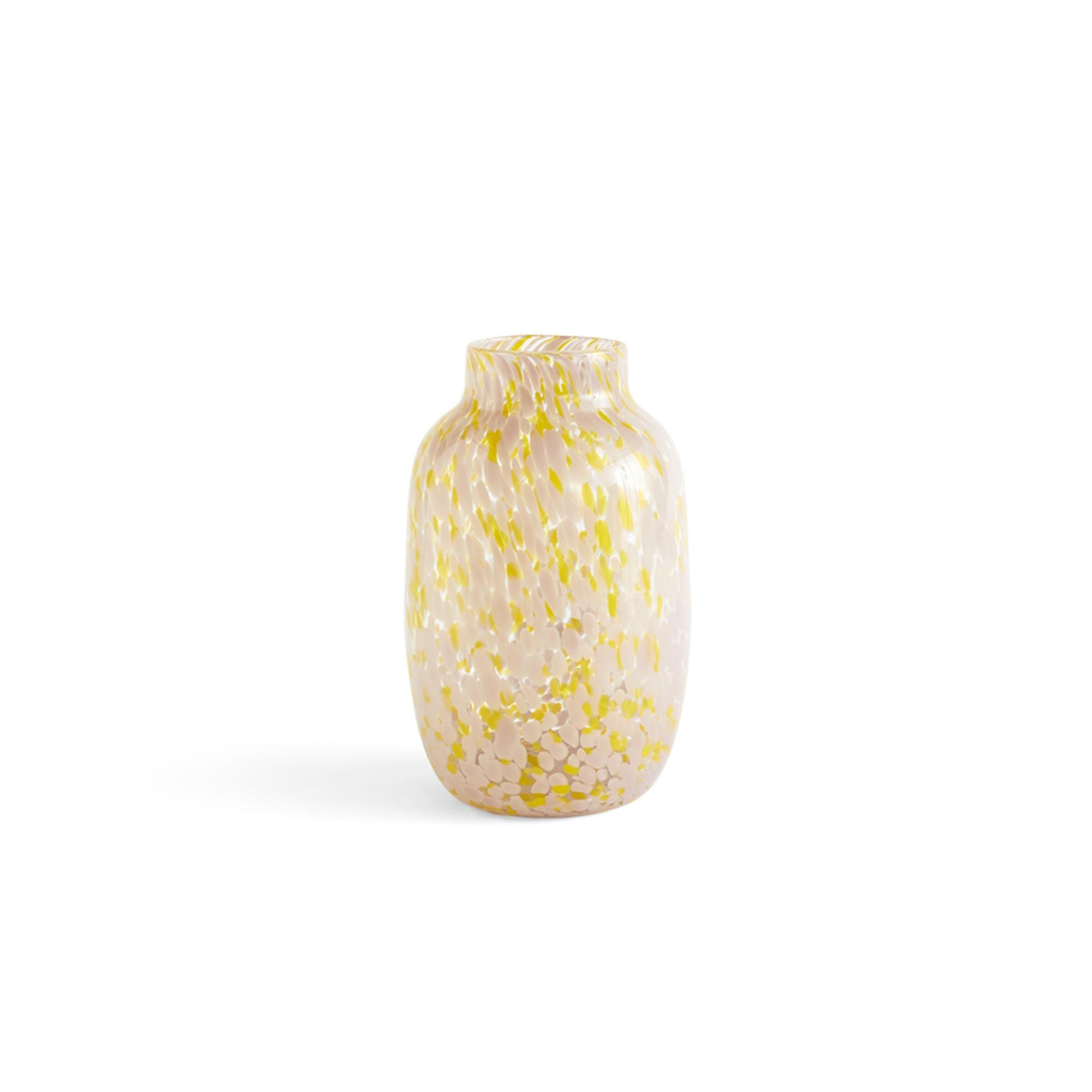 HAY Splash Round Vase Large Light Pink/ Yellow