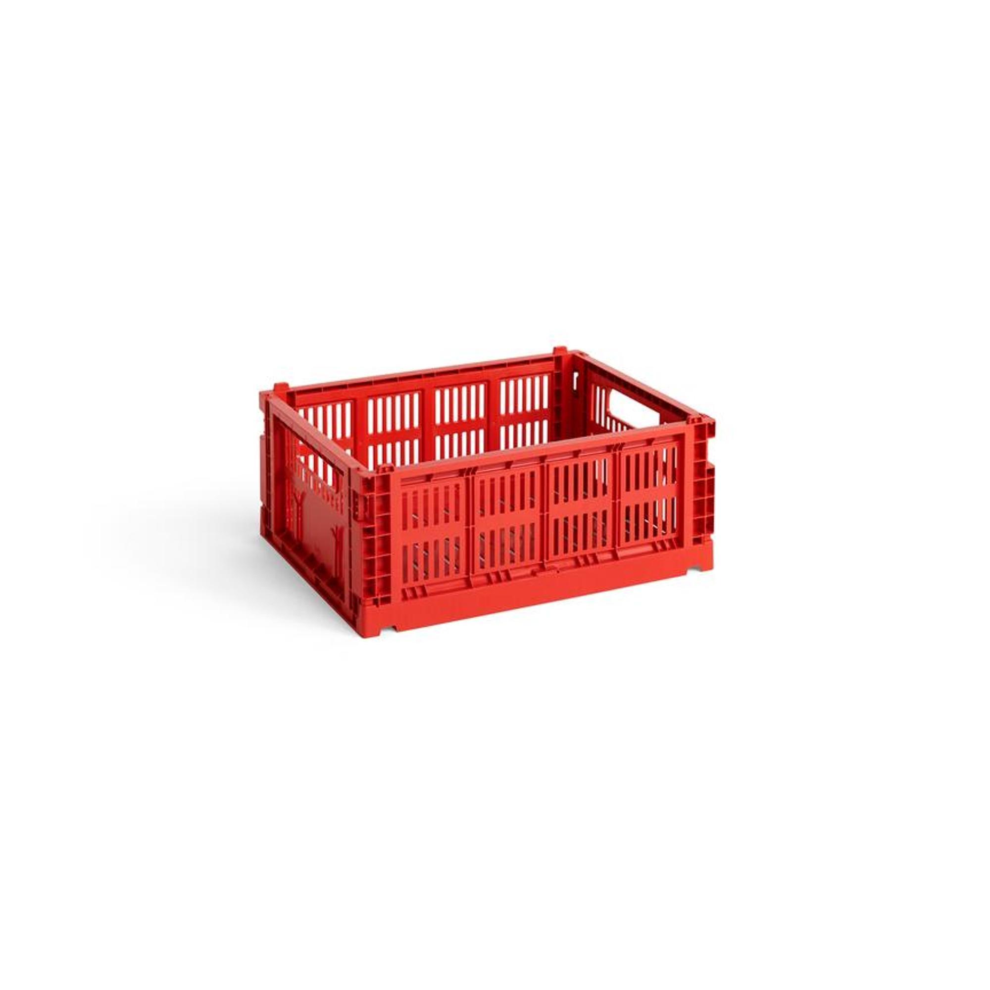 HAY Colour Crate Opbevaringskasse Medium Rød