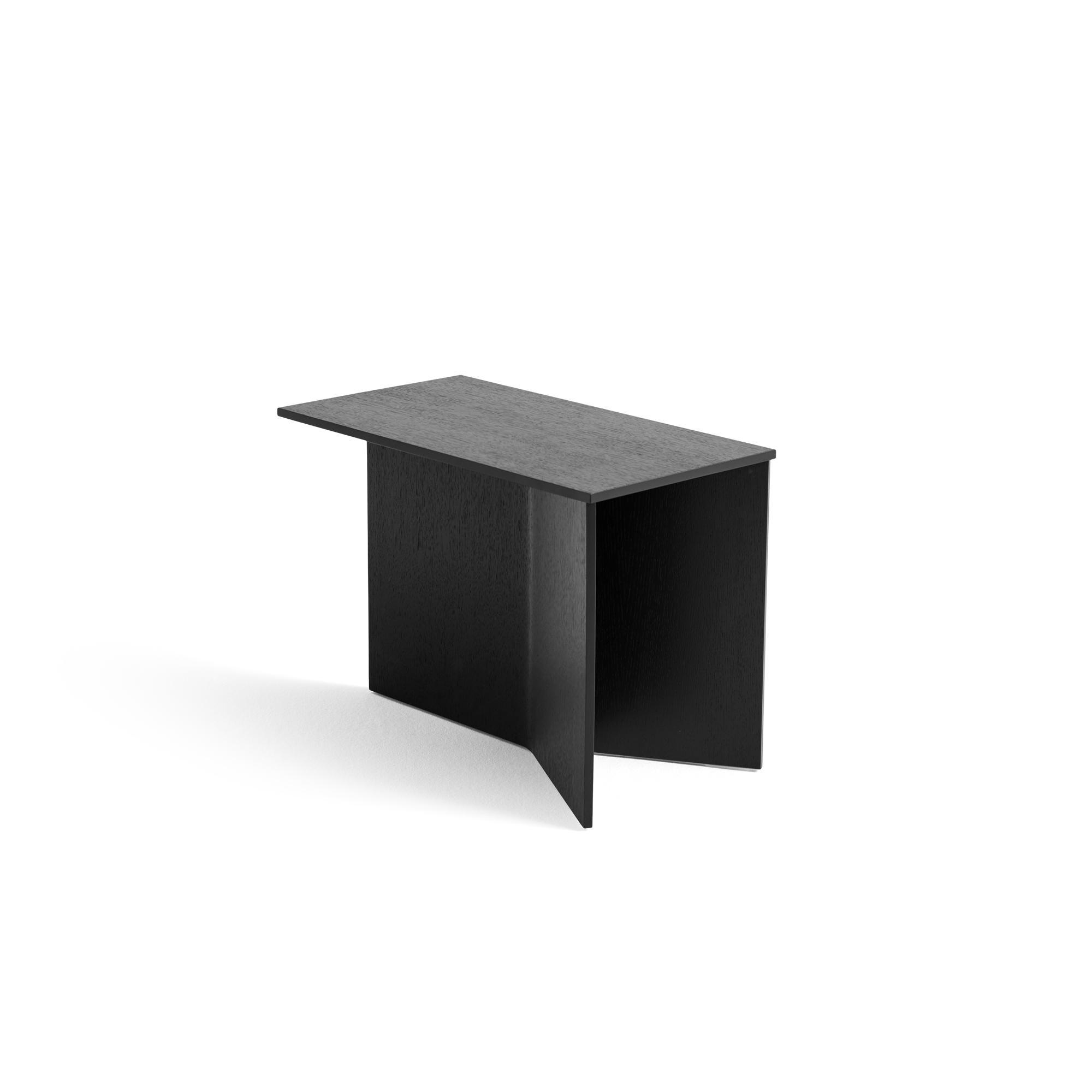 HAY Slit Wood Coffee Table Oblong Black