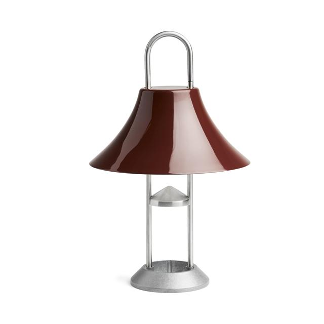 HAY Mousqueton Transportabel Lampe Iron Red