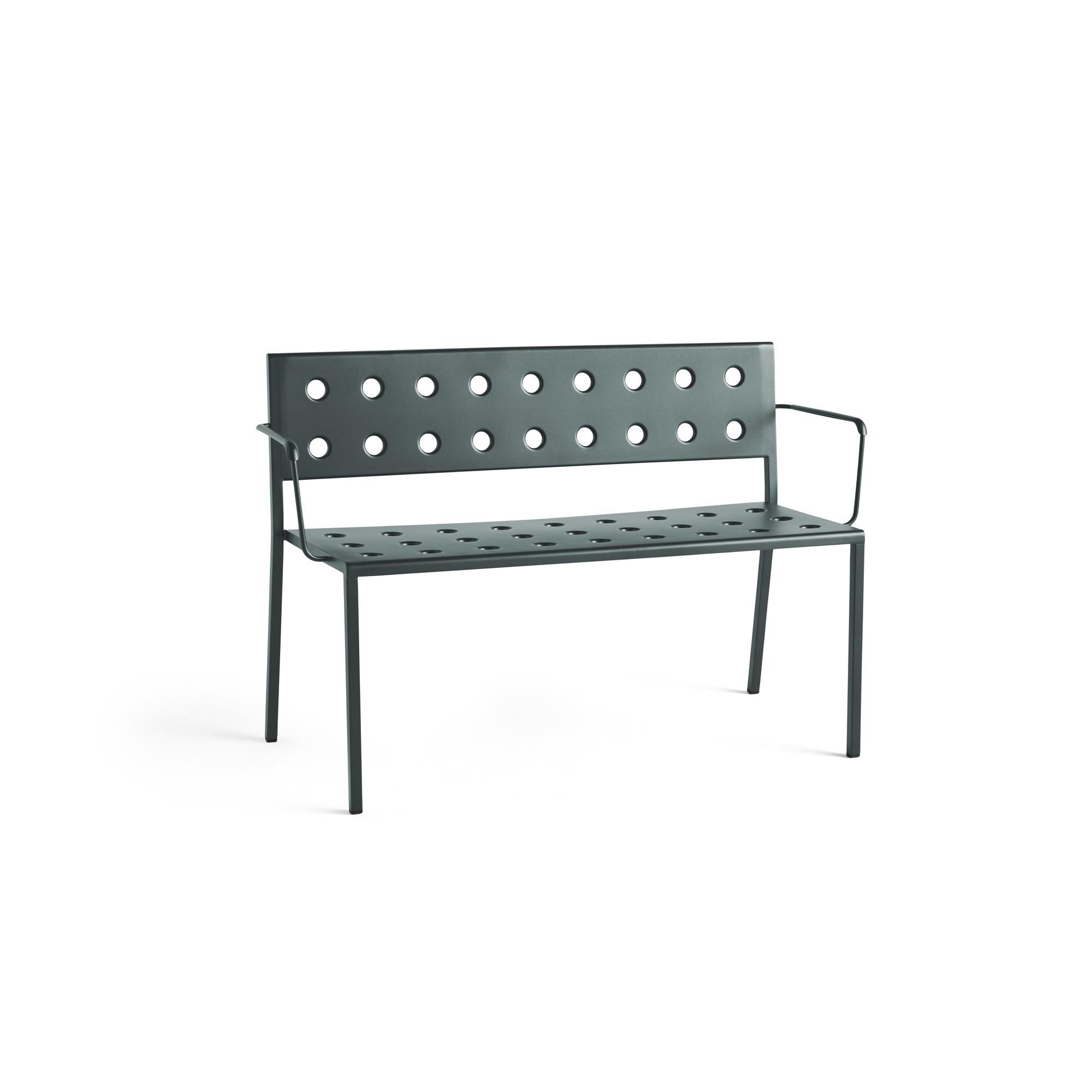 HAY Balkon-Essbank mit Armlehne Dark Forest
