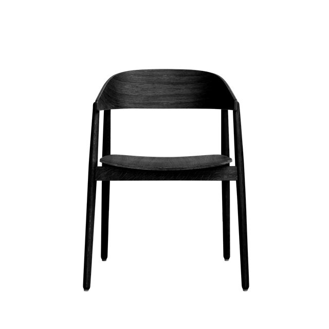 #2 - Andersen Furniture AC2 Spisebordsstol m. Armlæn Sort