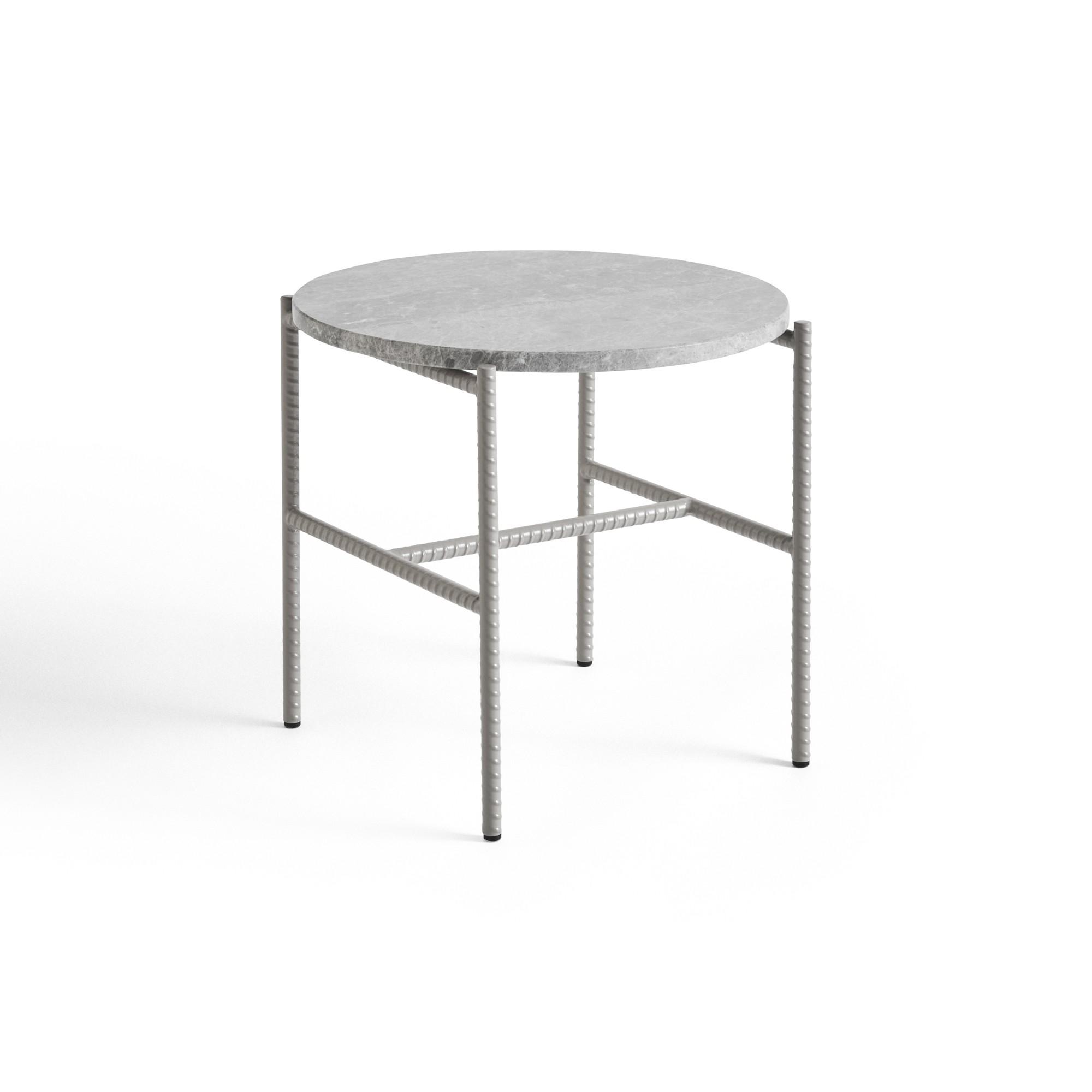 HAY Rebar Side Table Ø45 Gray Marble