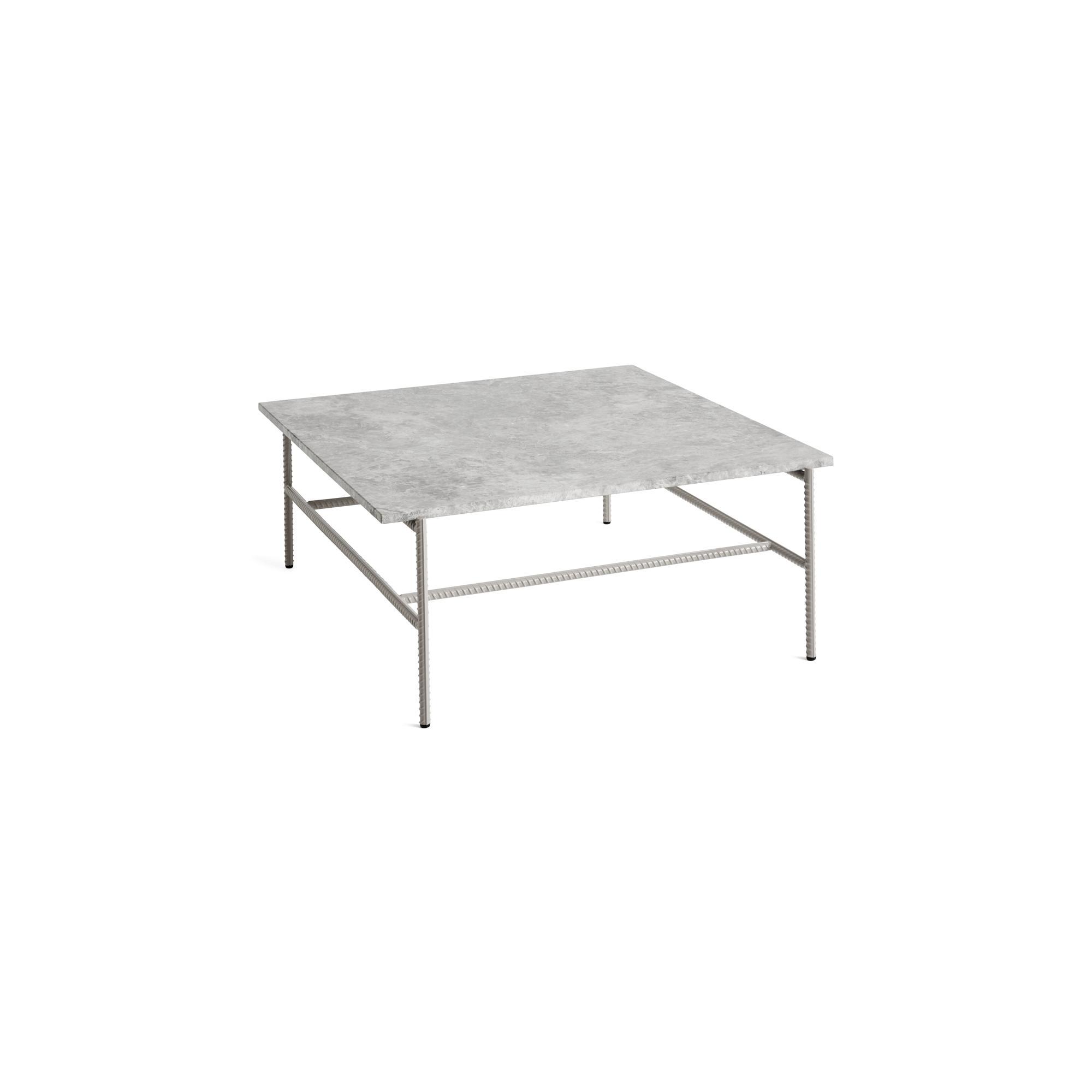 HAY Rebar Coffee Table Ø84 Gray Marble