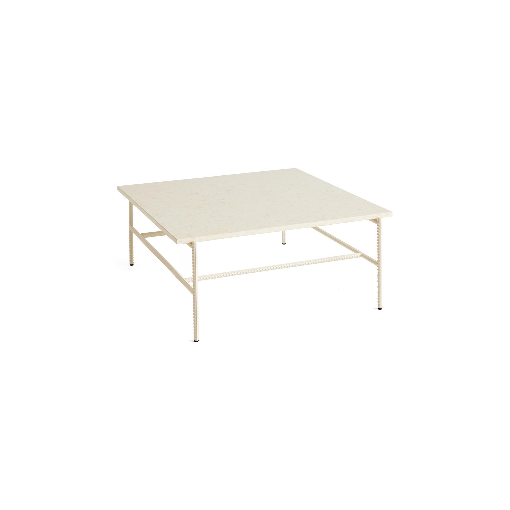 HAY Rebar Coffee Table Ø84 Beige Marble