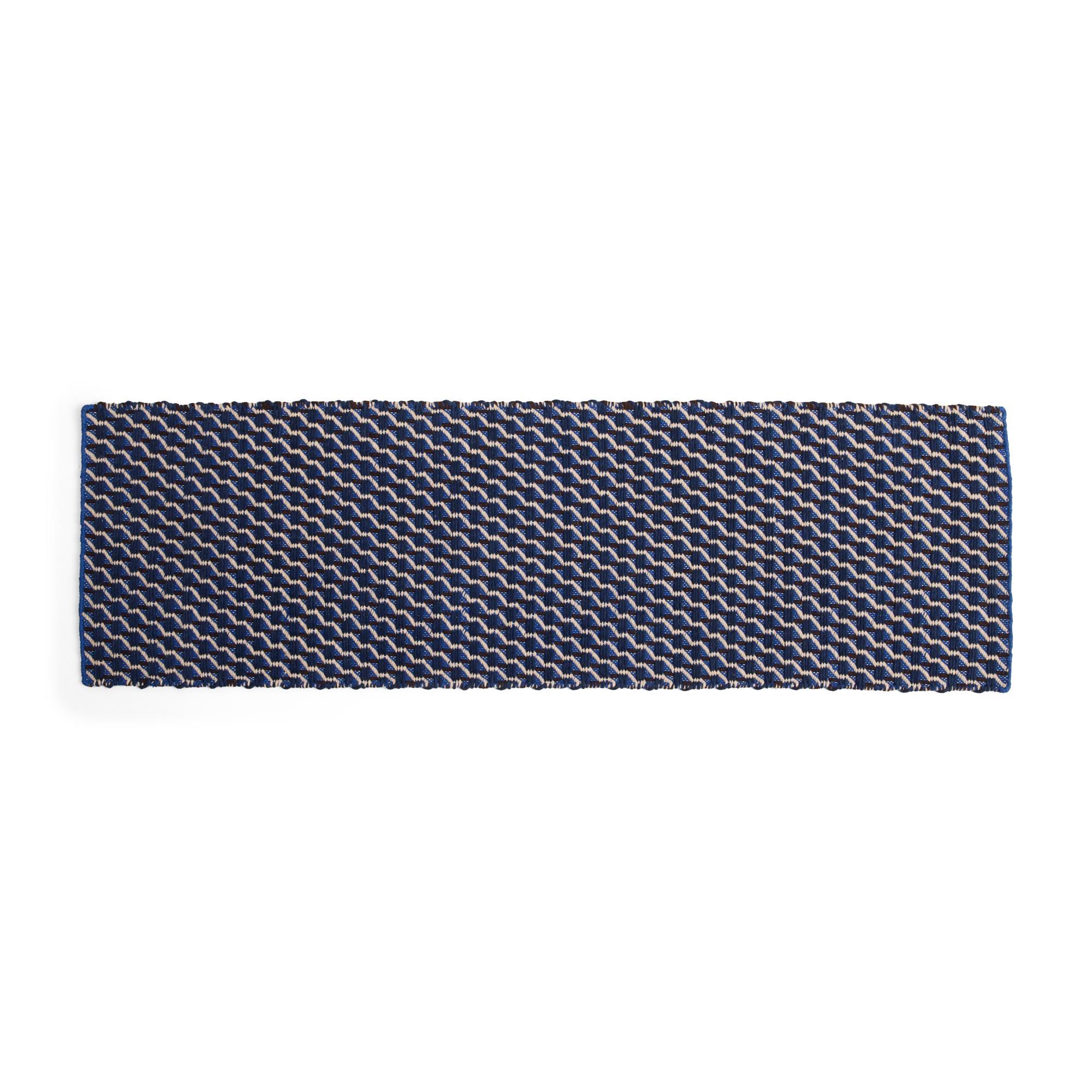 HAY Channel Rug 60x200 Blue/ White