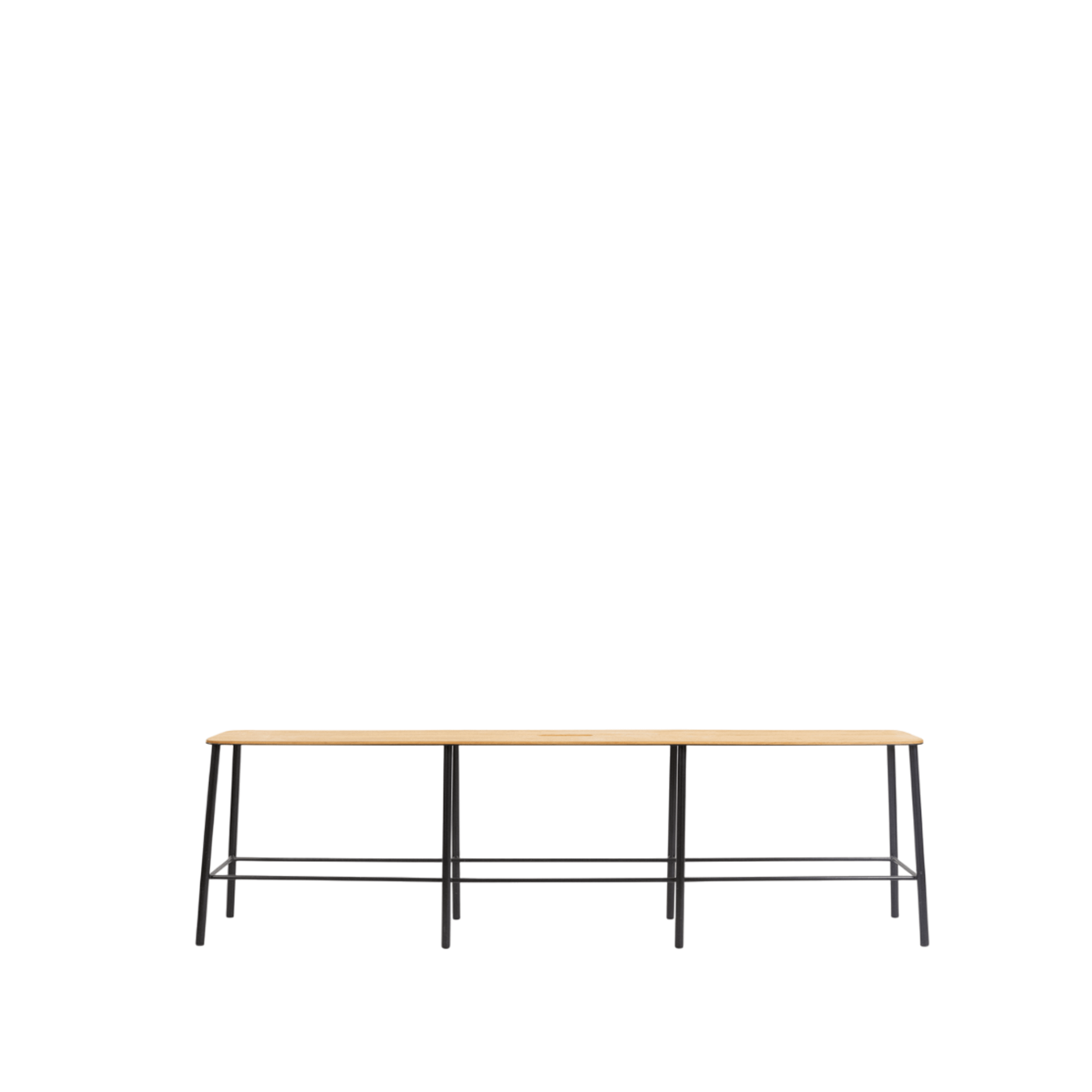 Frama Adam Bank L160 Zwart/ Eiken