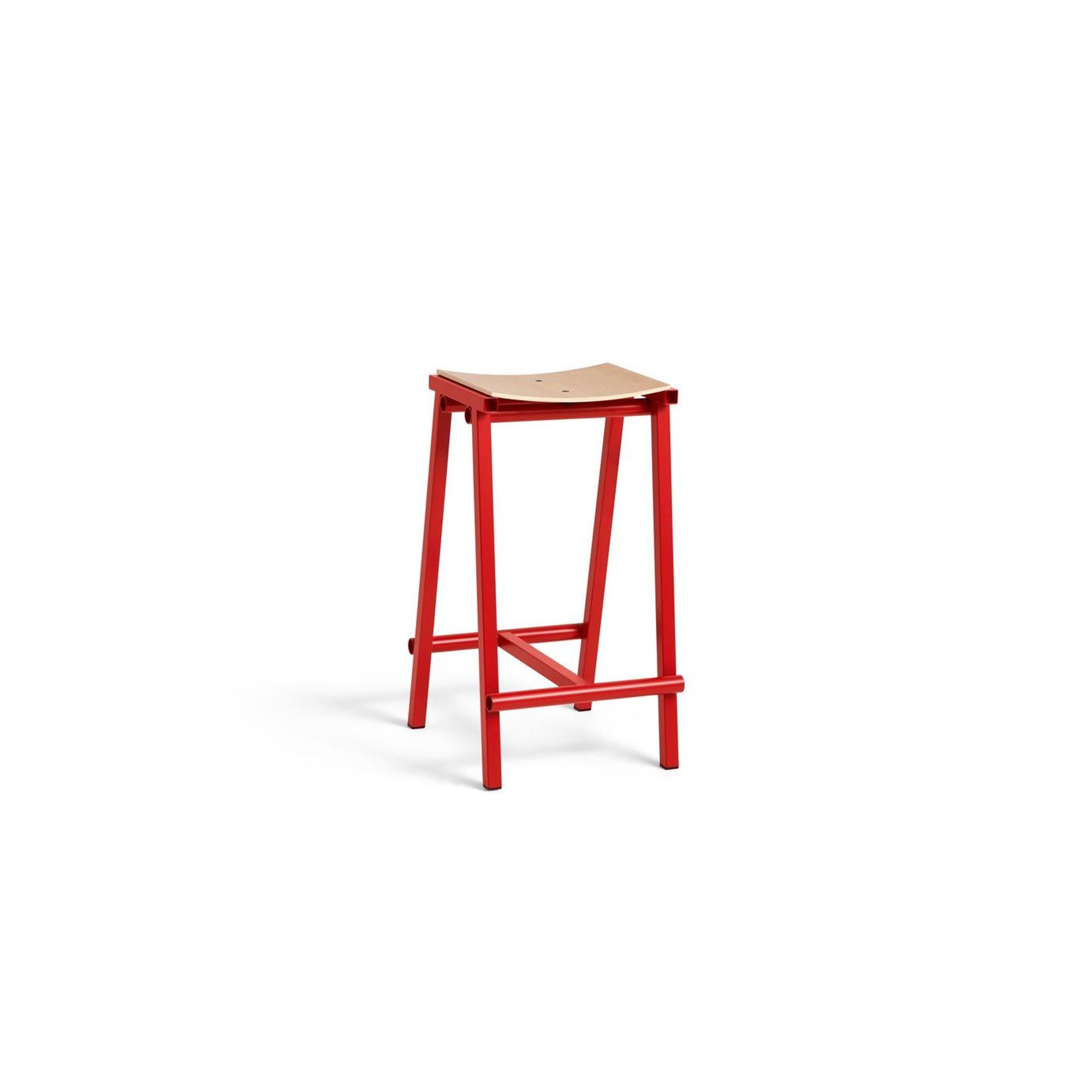 HAY Stool 8 Bar Stool H65 Signal Red