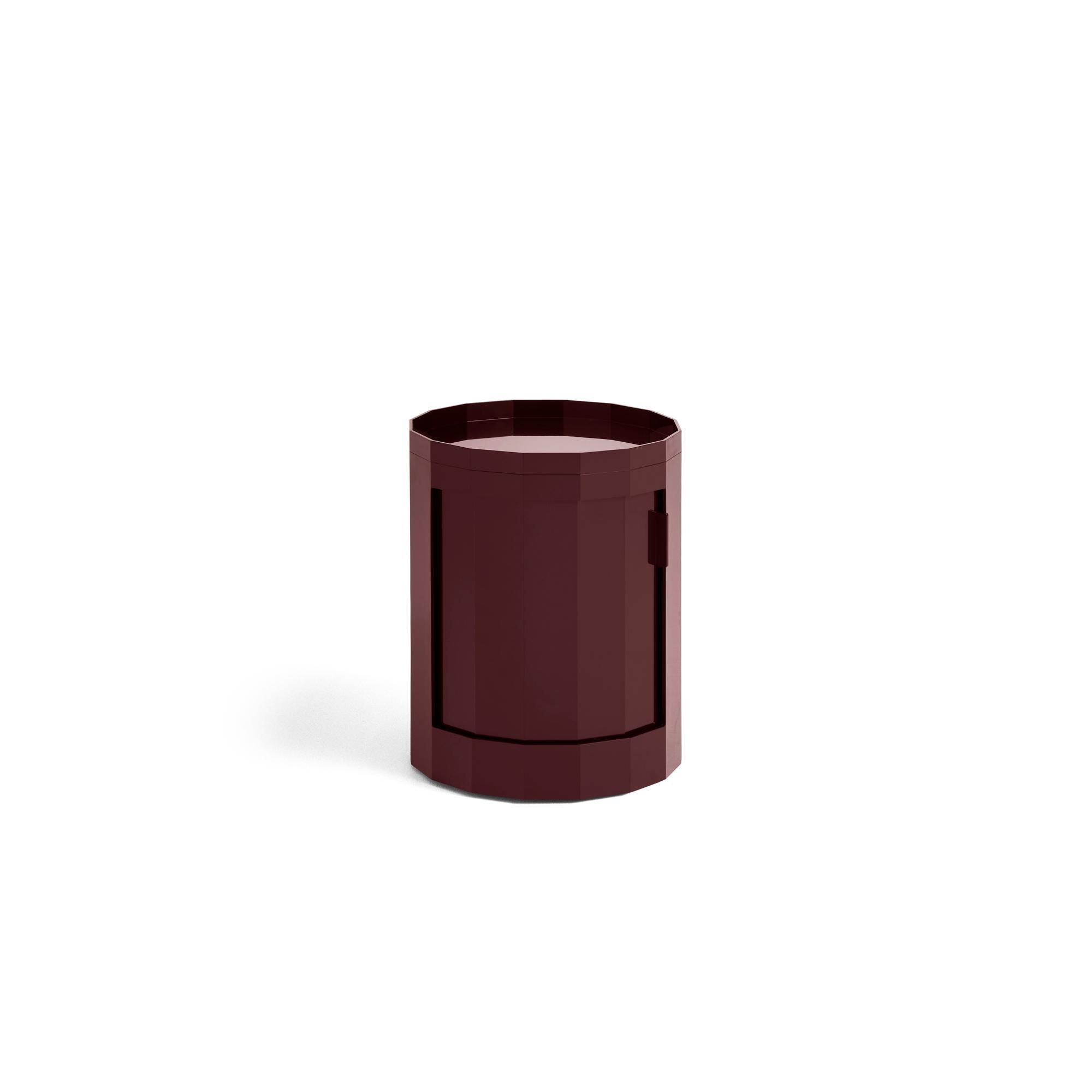 HAY Facet Cabinet Low Burgundy