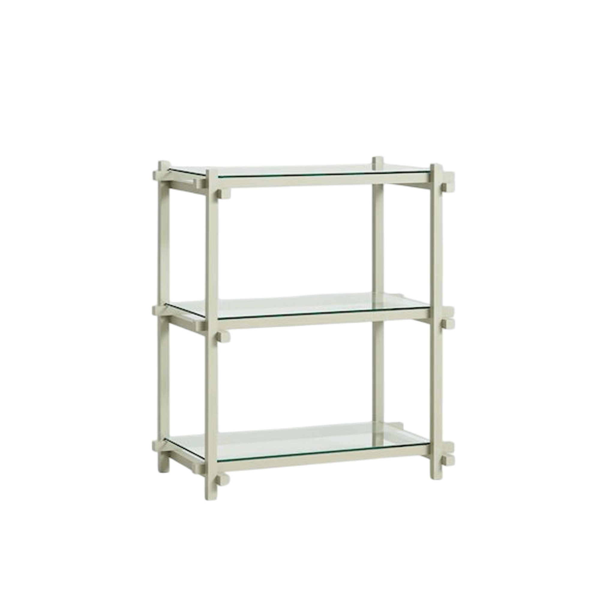 HAY Woody Shelving 2.0 Reol Lille Smokey Grey/Glas