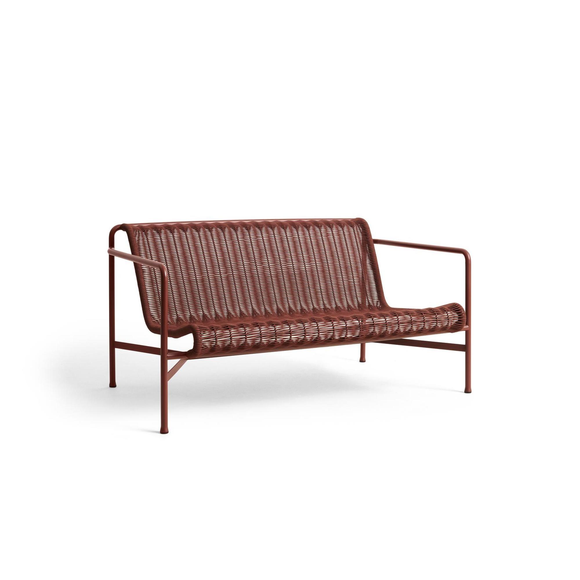 HAY Palissade Cord Lounge Sofa Iron Red