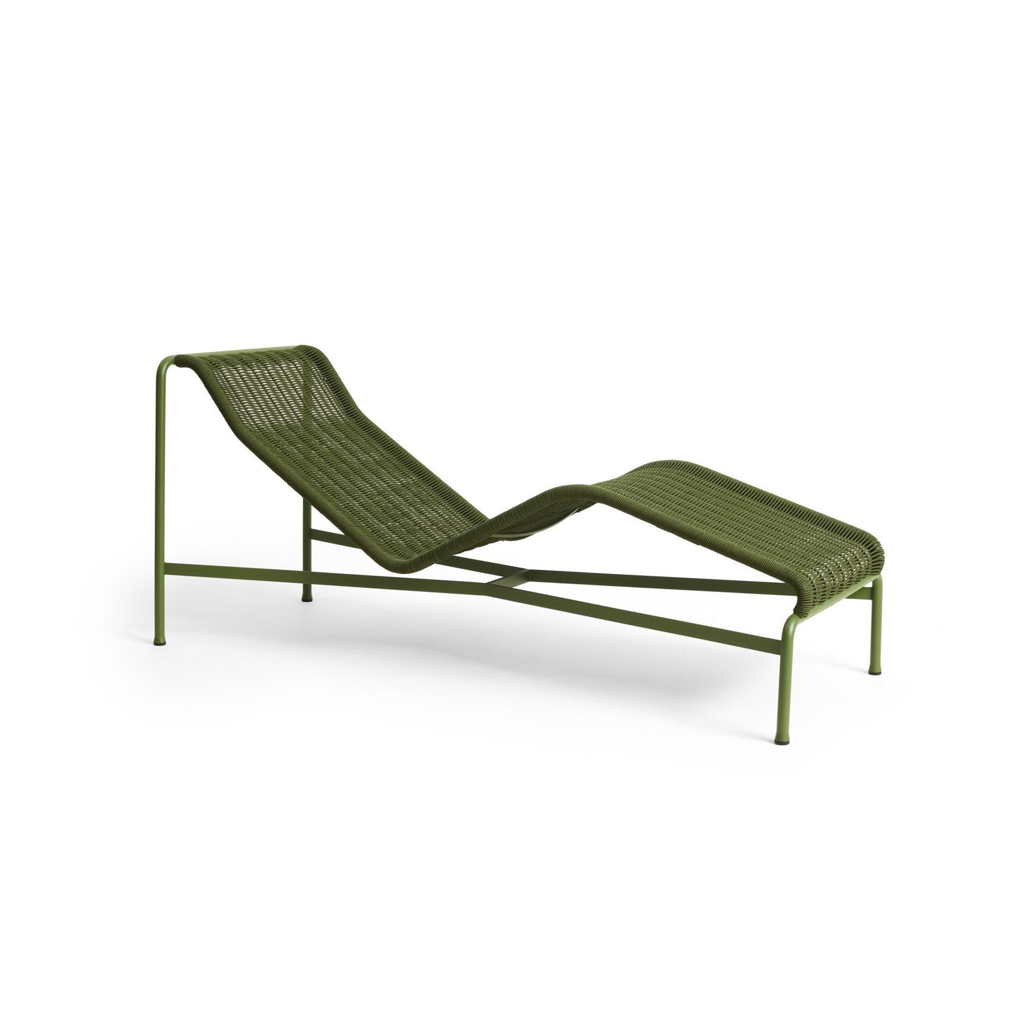 HAY Palissade Cord Chaise Logue Oliven