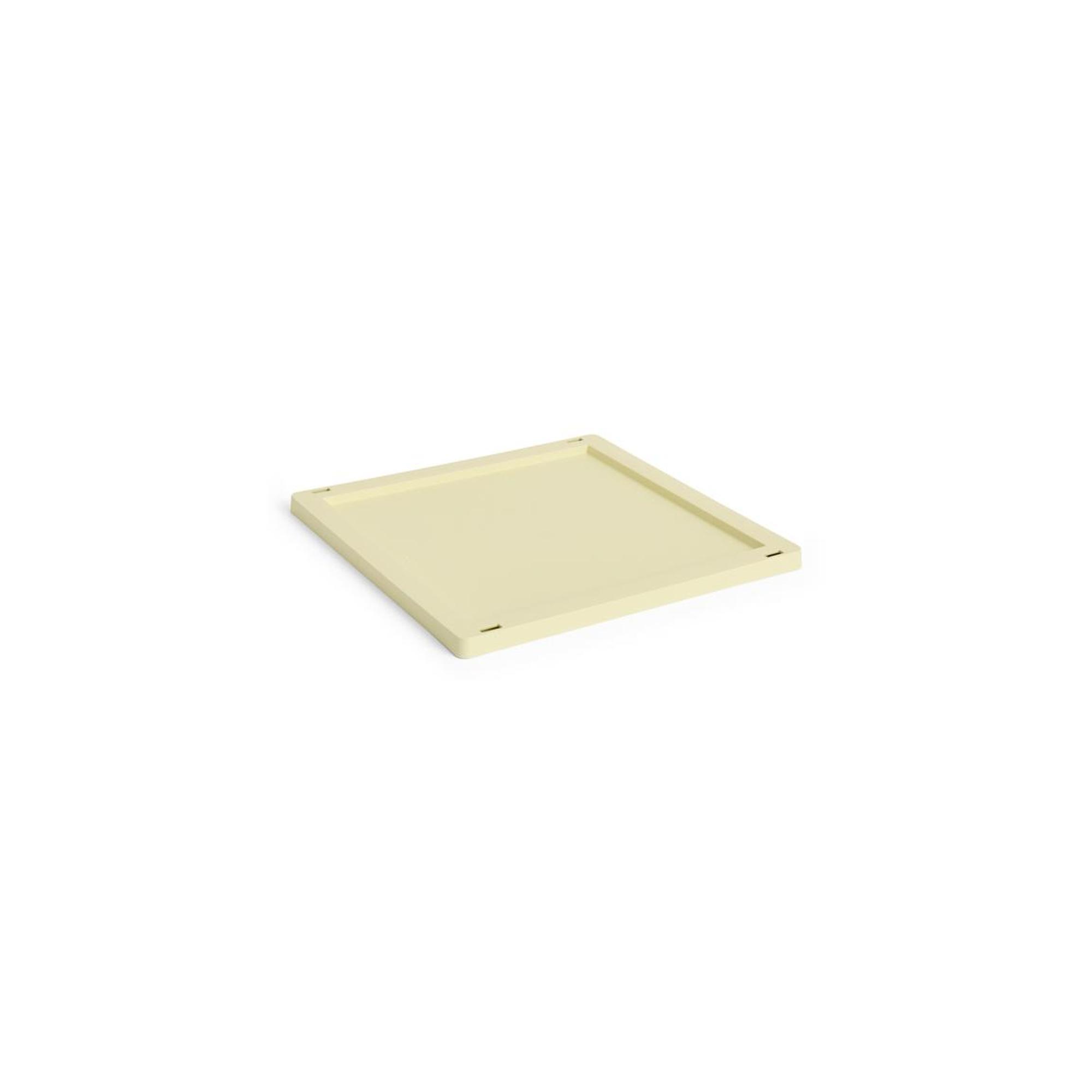 Couvercle de caisse HAY Colour pour boîte Medium Jaune clair