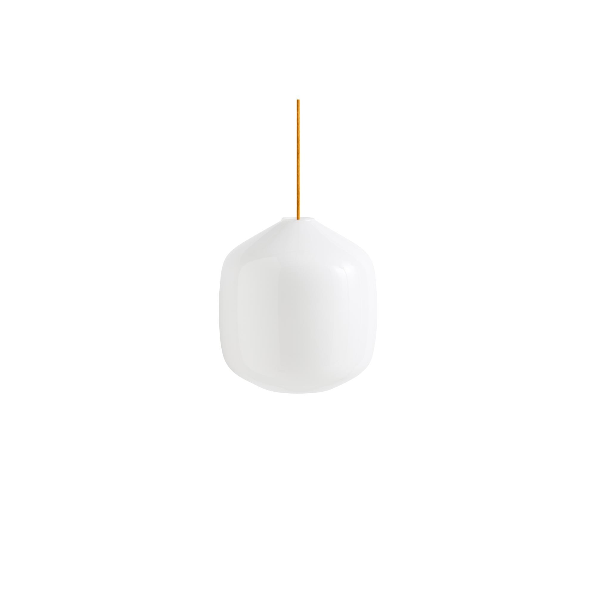 HAY Buoy Pendant 300 White/ Amber Yellow