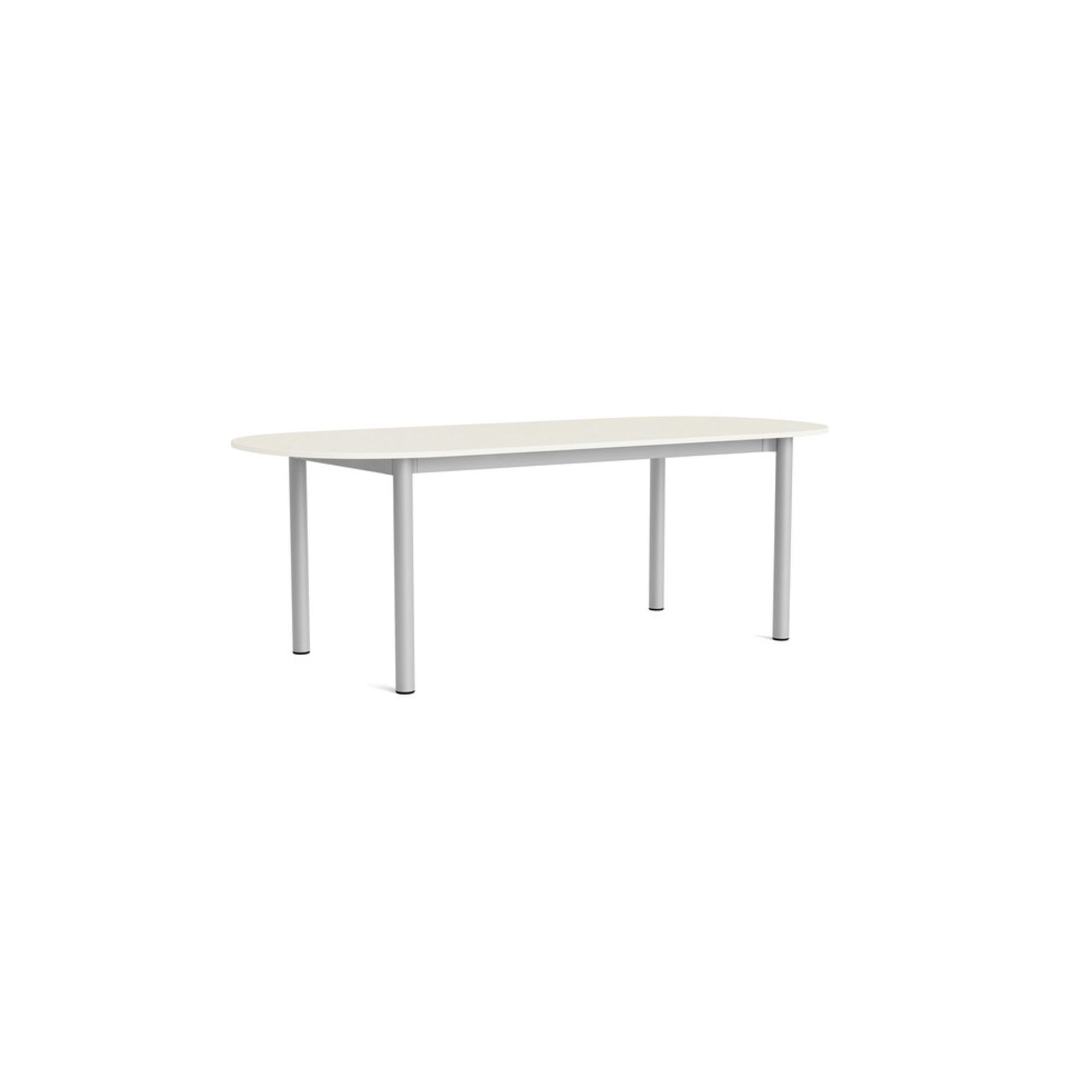 HAY Annex Oblong Eettafel L220 Katoen Crème/ Aluminium