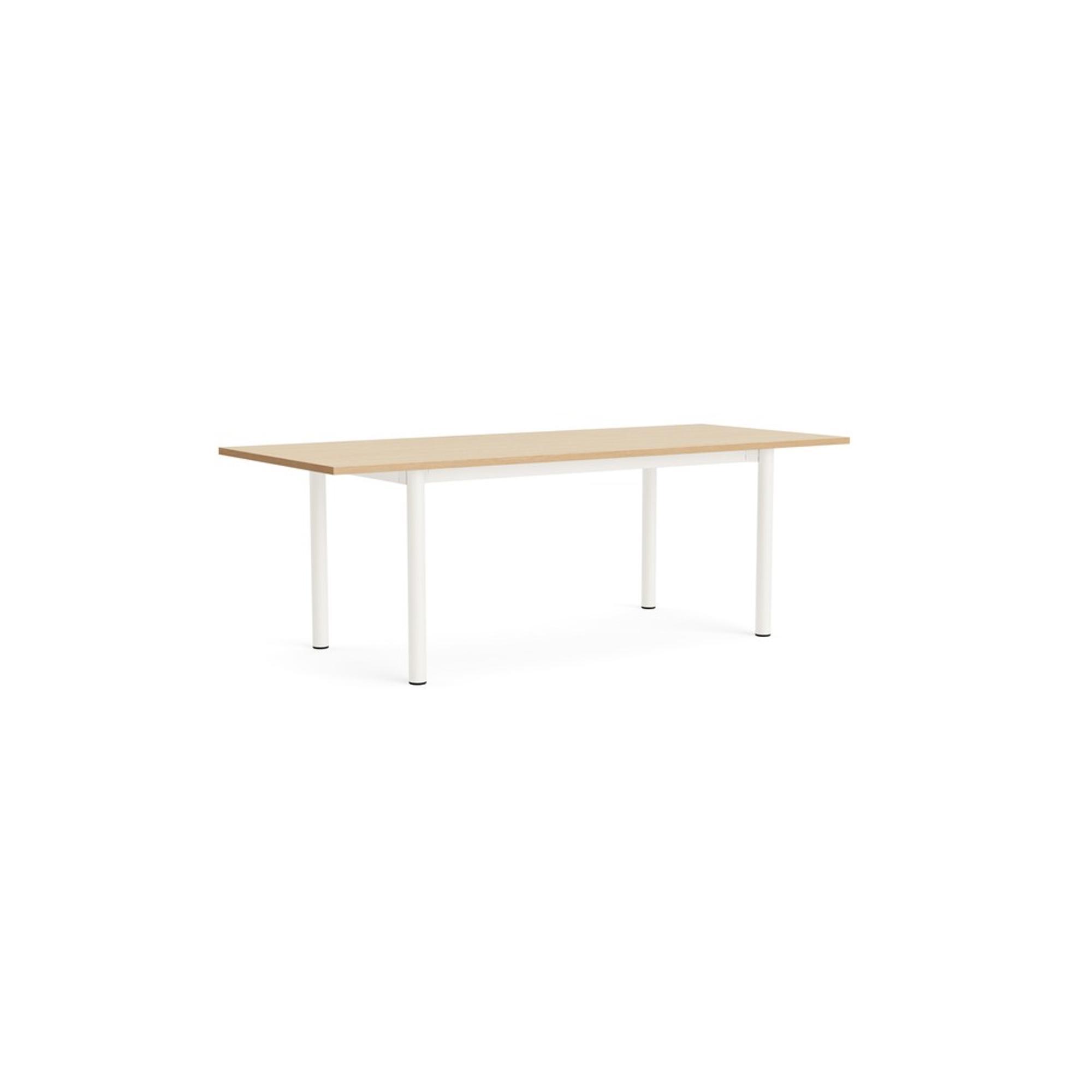 HAY Annex Overhang Eettafel L220 Gelakt Eiken/ Crème Wit