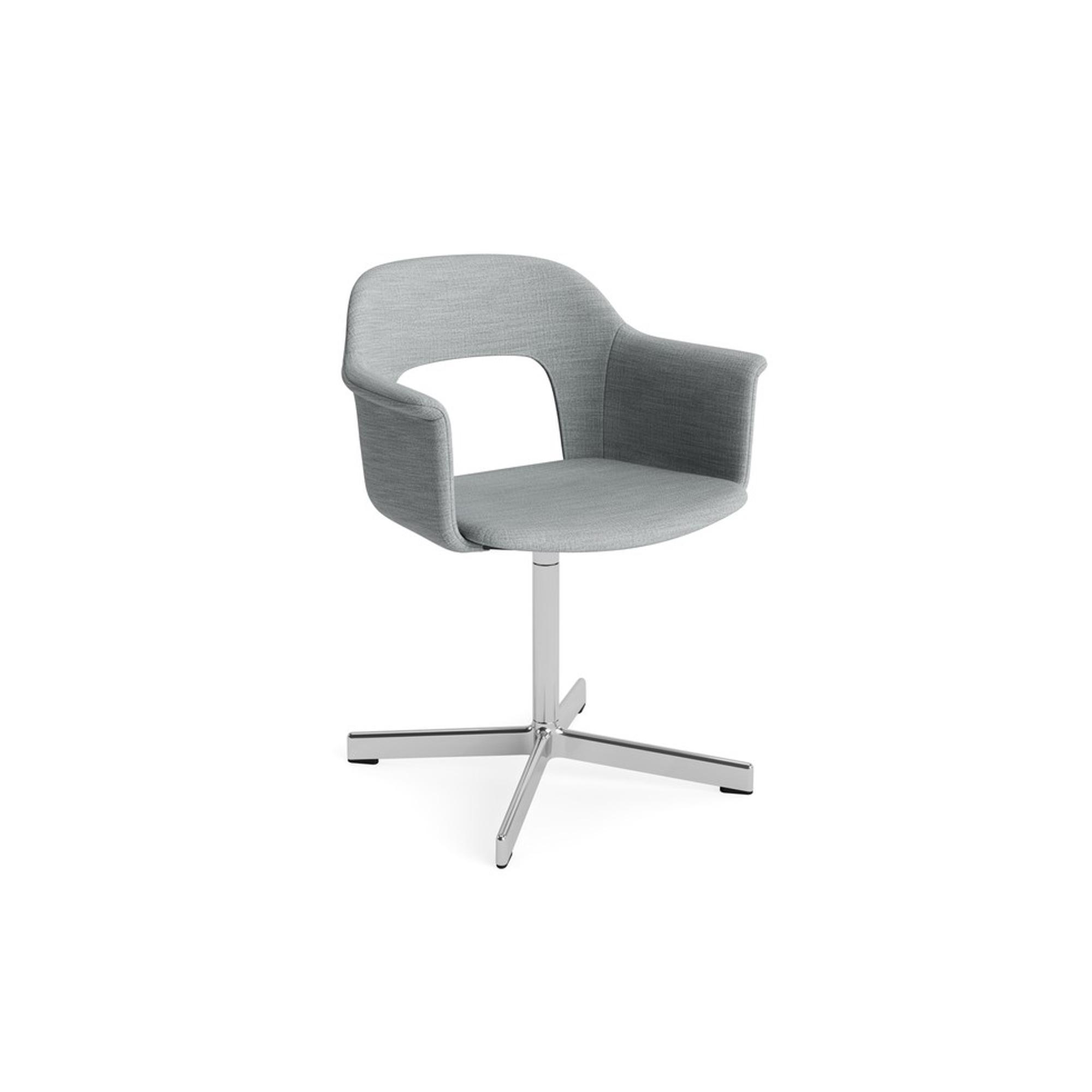 HAY Layout 234 Dining Chair With Armrest & Swivel Remix 123/ Aluminum