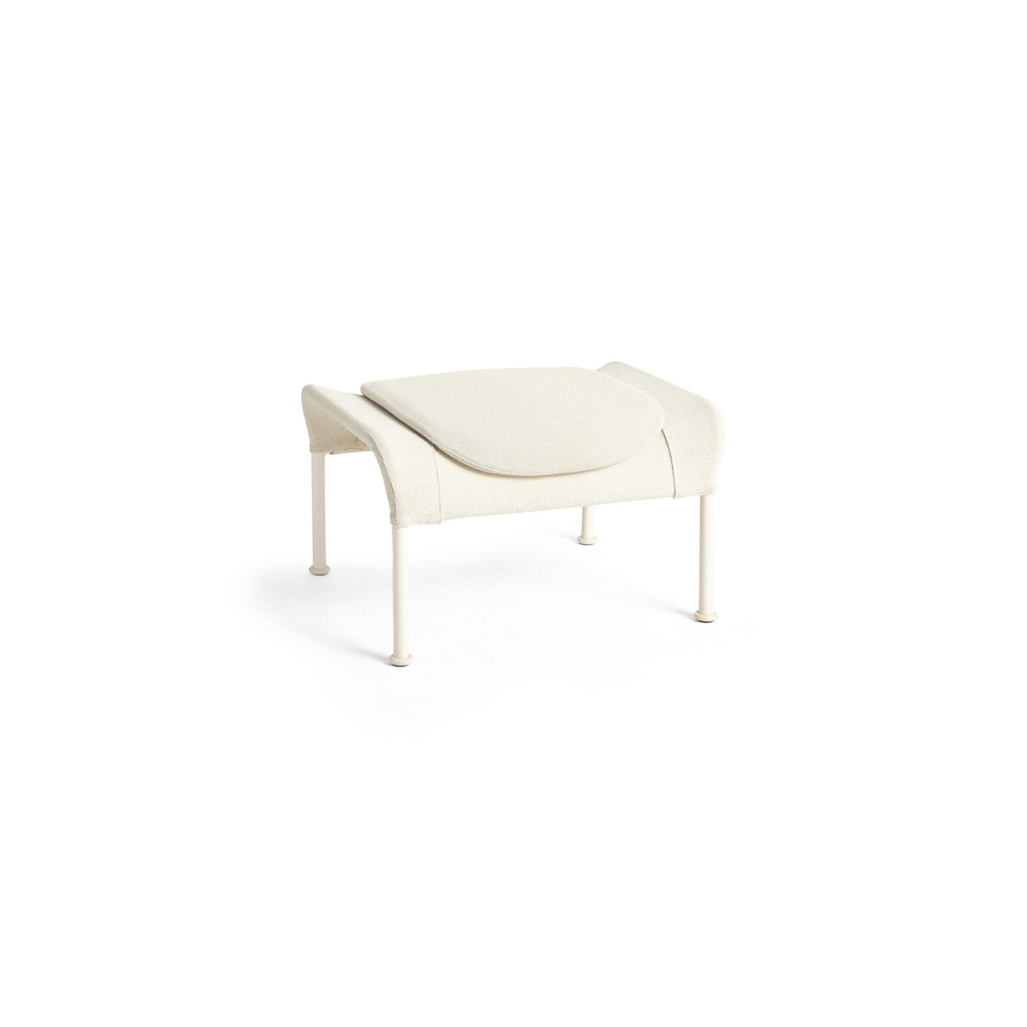 HAY O2 Ottoman Soft Cream/ Zwart