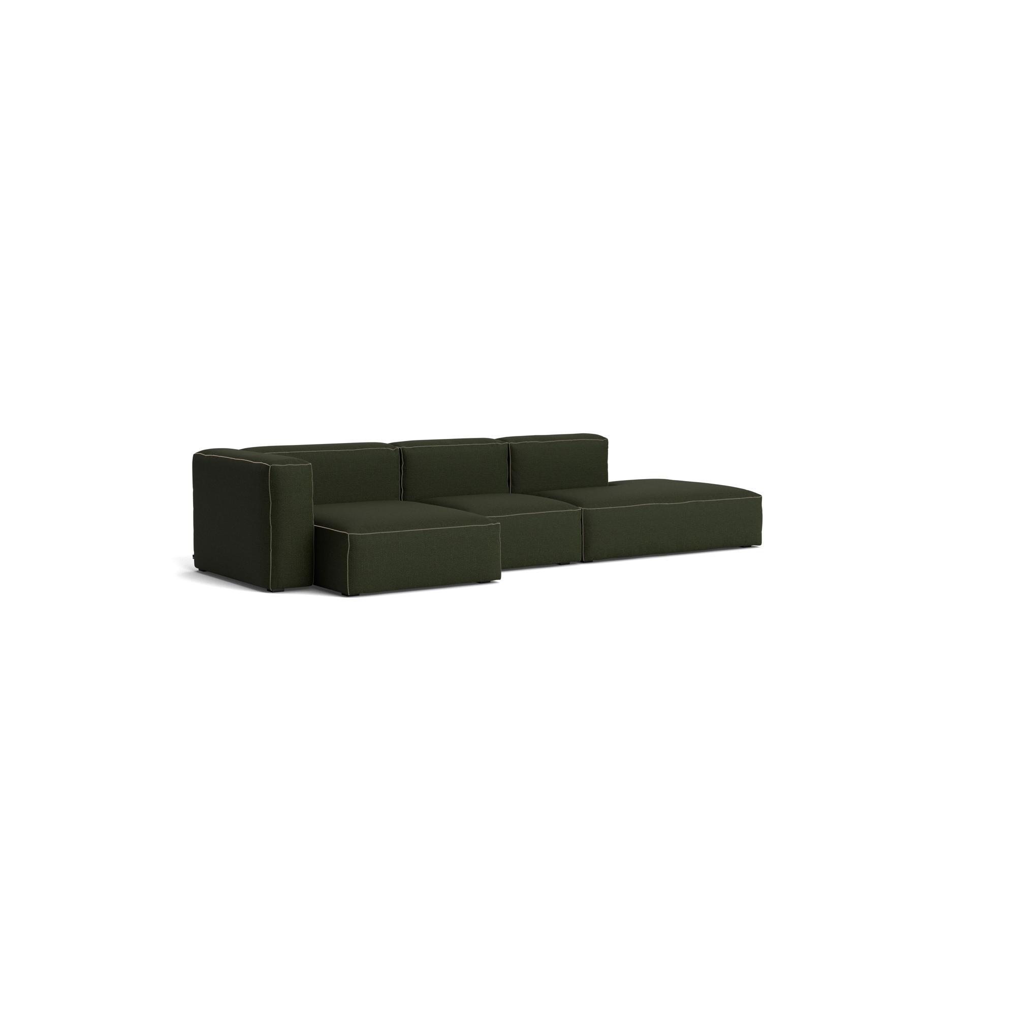 HAY Mags Soft 3-Seater Sofa Combination 4 Left Maglia Dark Green
