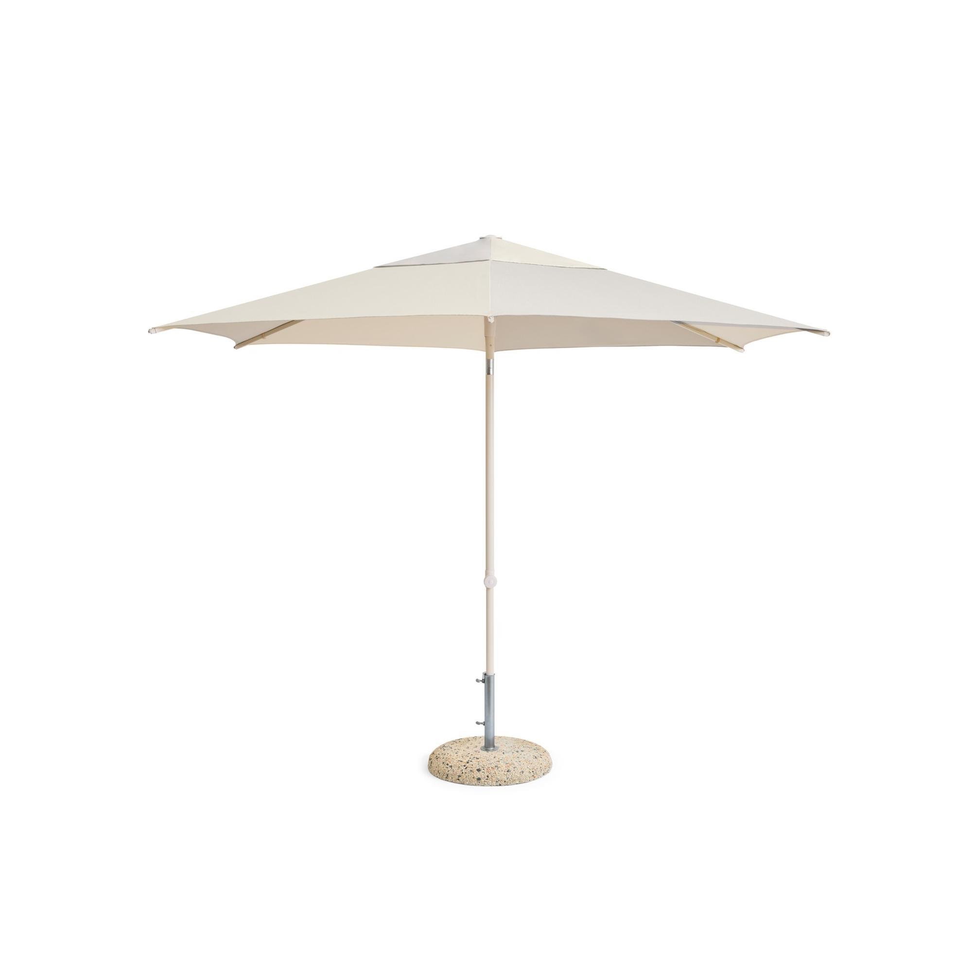 HAY Terrazza Hexagon Parasol Off-White/ Gray