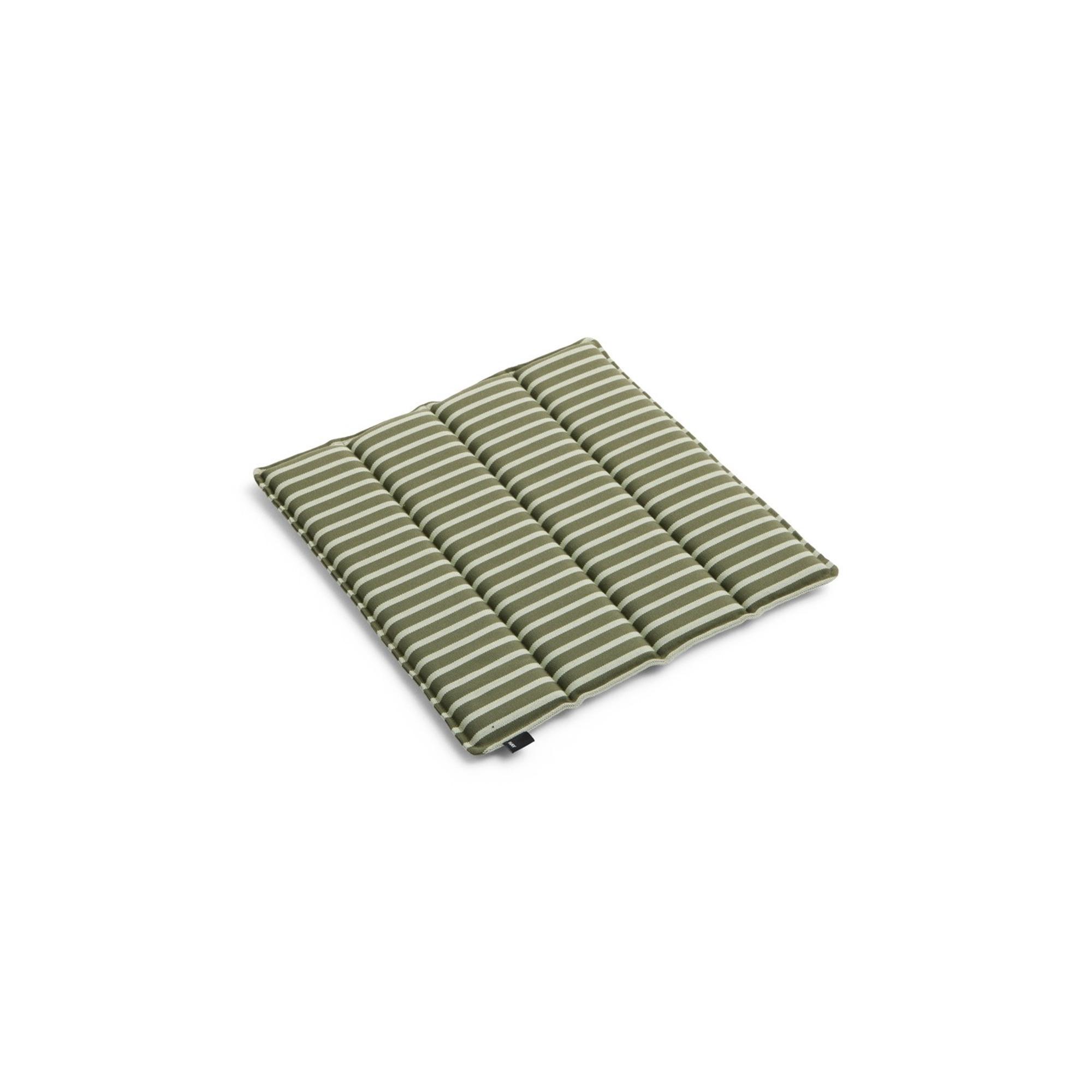 HAY Terrazza Seat Cushion 40x40 Olive Bold Stripe