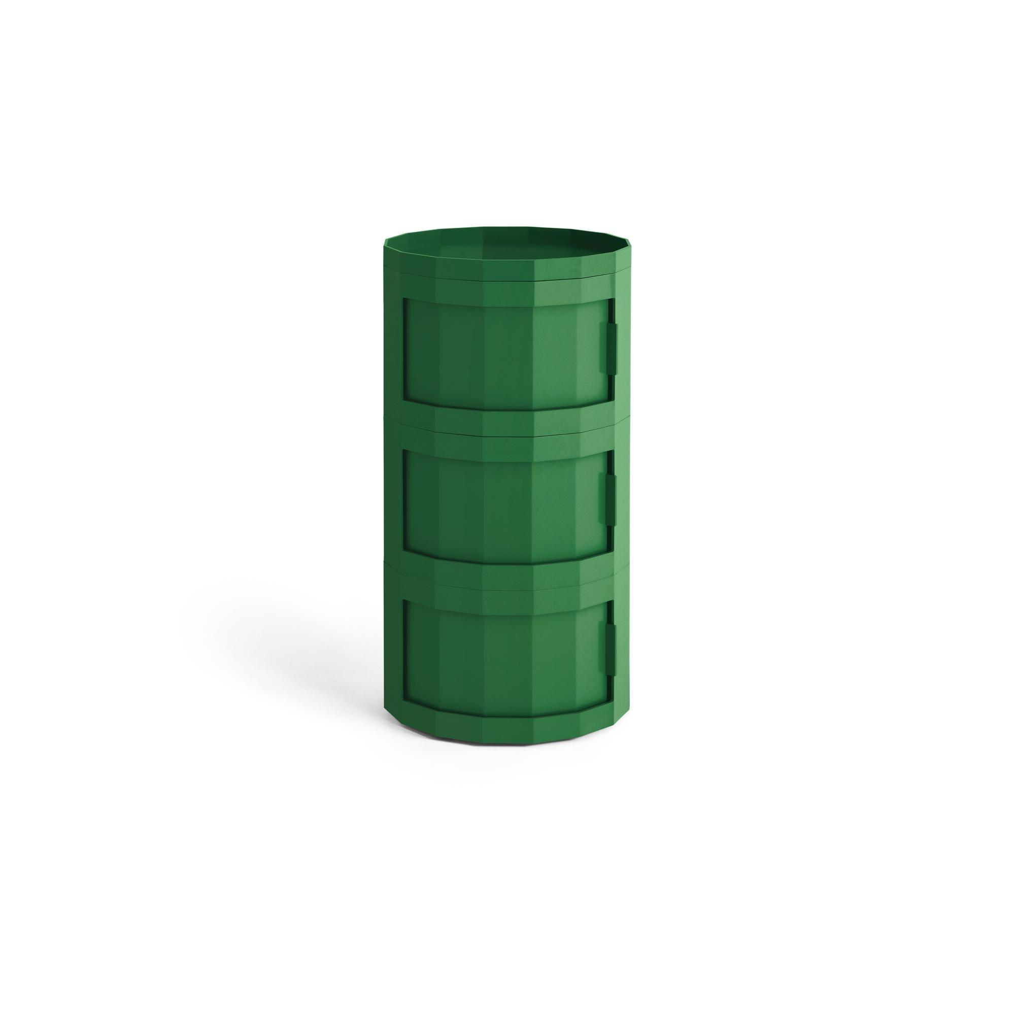 HAY Facet 30 -kaappi pyörillä, pinaatinvihreä