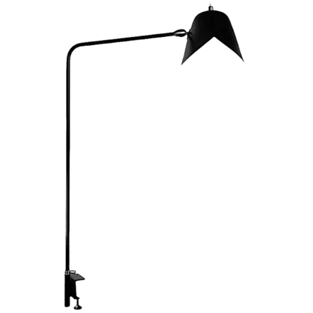 Serge Mouille Simple Agrafée Skrivebordslampe Sort