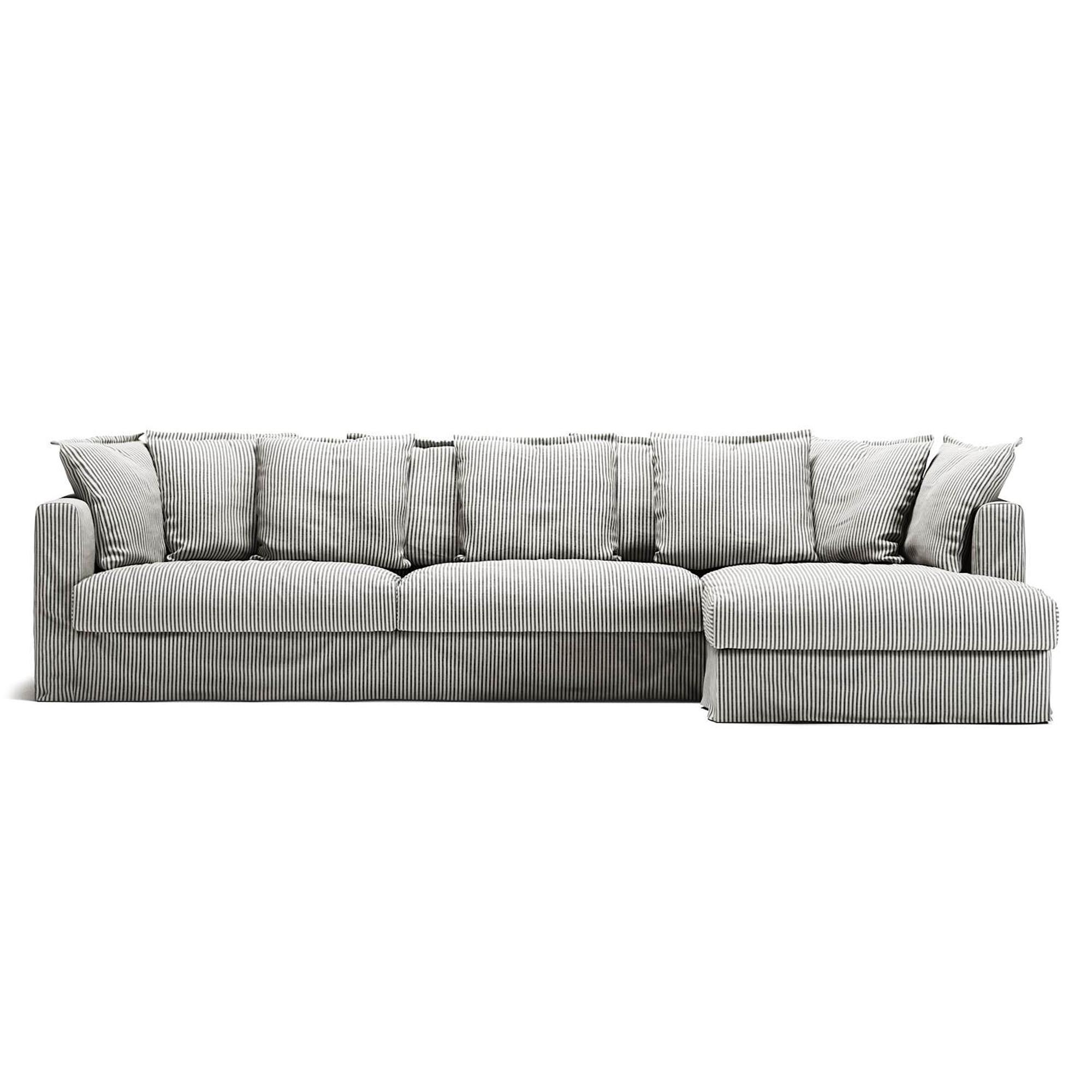 Decotique Le Grand Air 3-seters Sofa Venstrehendt Askstripe/lin