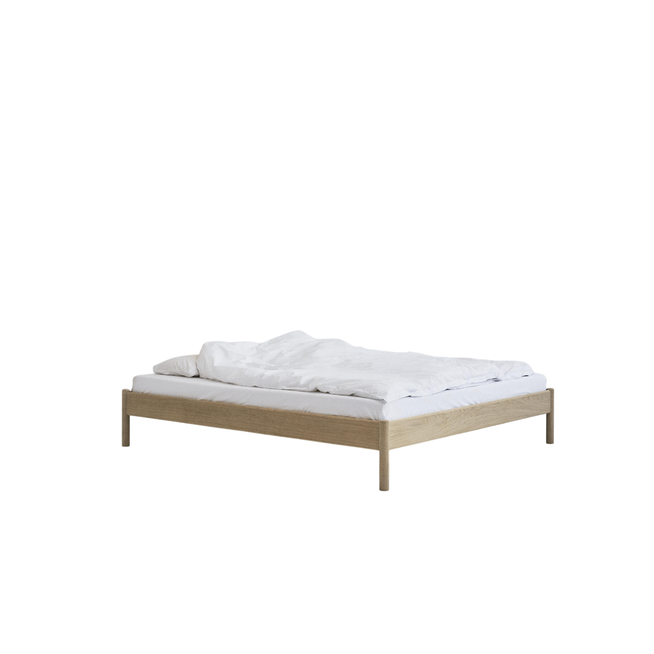 Rye Sleep Alken -sängynrunko Ilman Päätyä, Saippuakäsitelty Tammi, 150x210