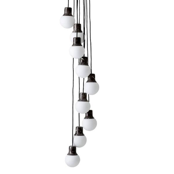 &tradition Mass light NA6  Chandelier Brass