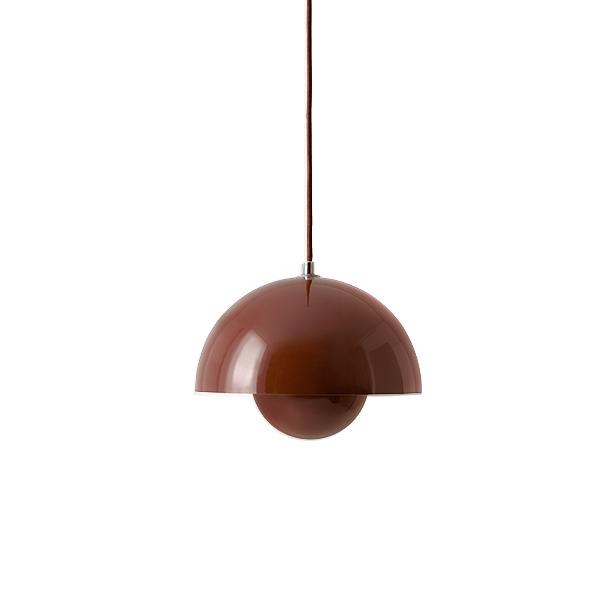 &Tradition Flowerpot VP1 Pendant Red Brown