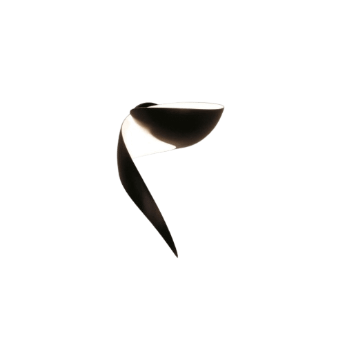 Serge Mouille Flame Applique Piccolo Nero