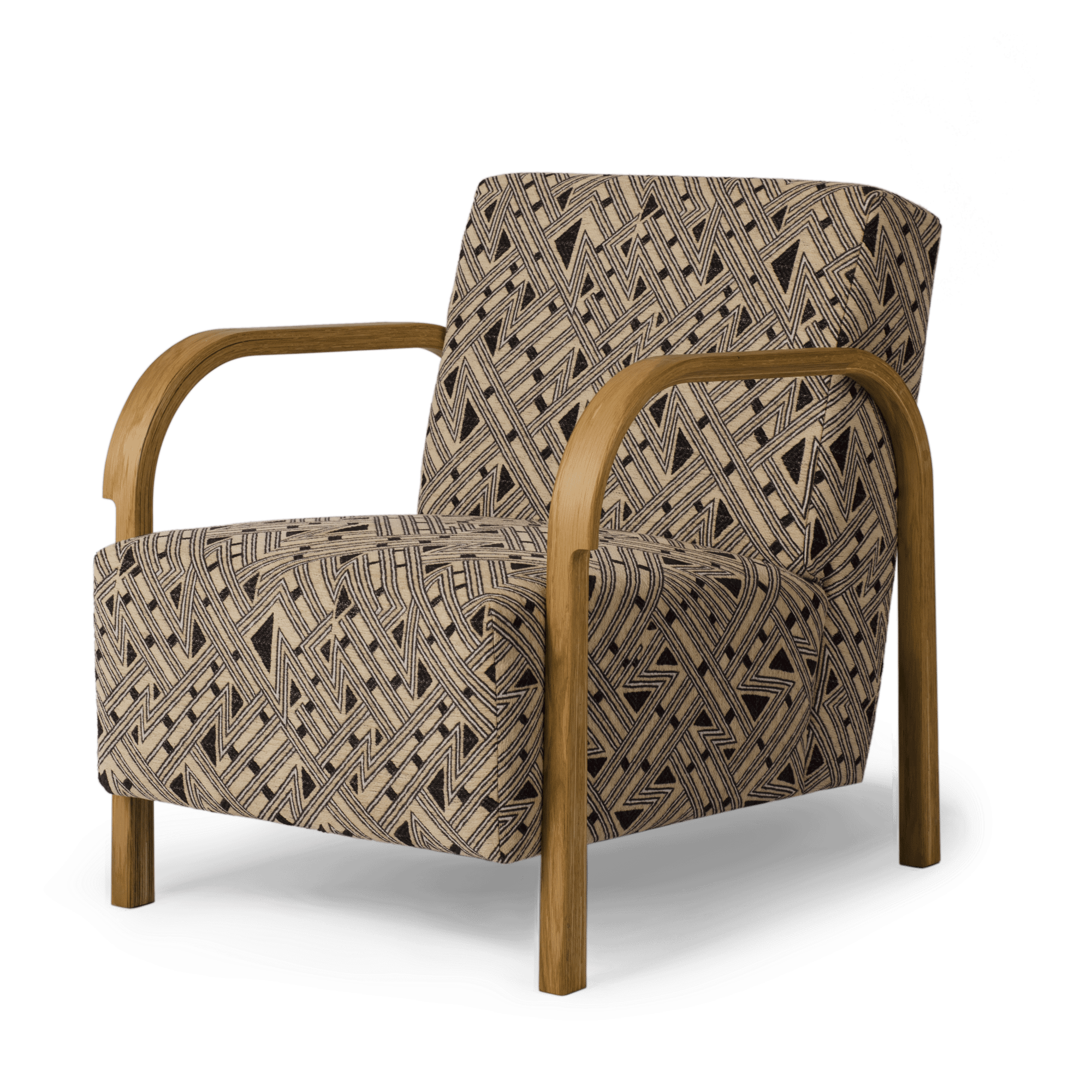 Mazo ARCH Armchair Oak/Kongaline