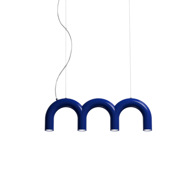 Oblure Arch Triplette Taklampe Blå