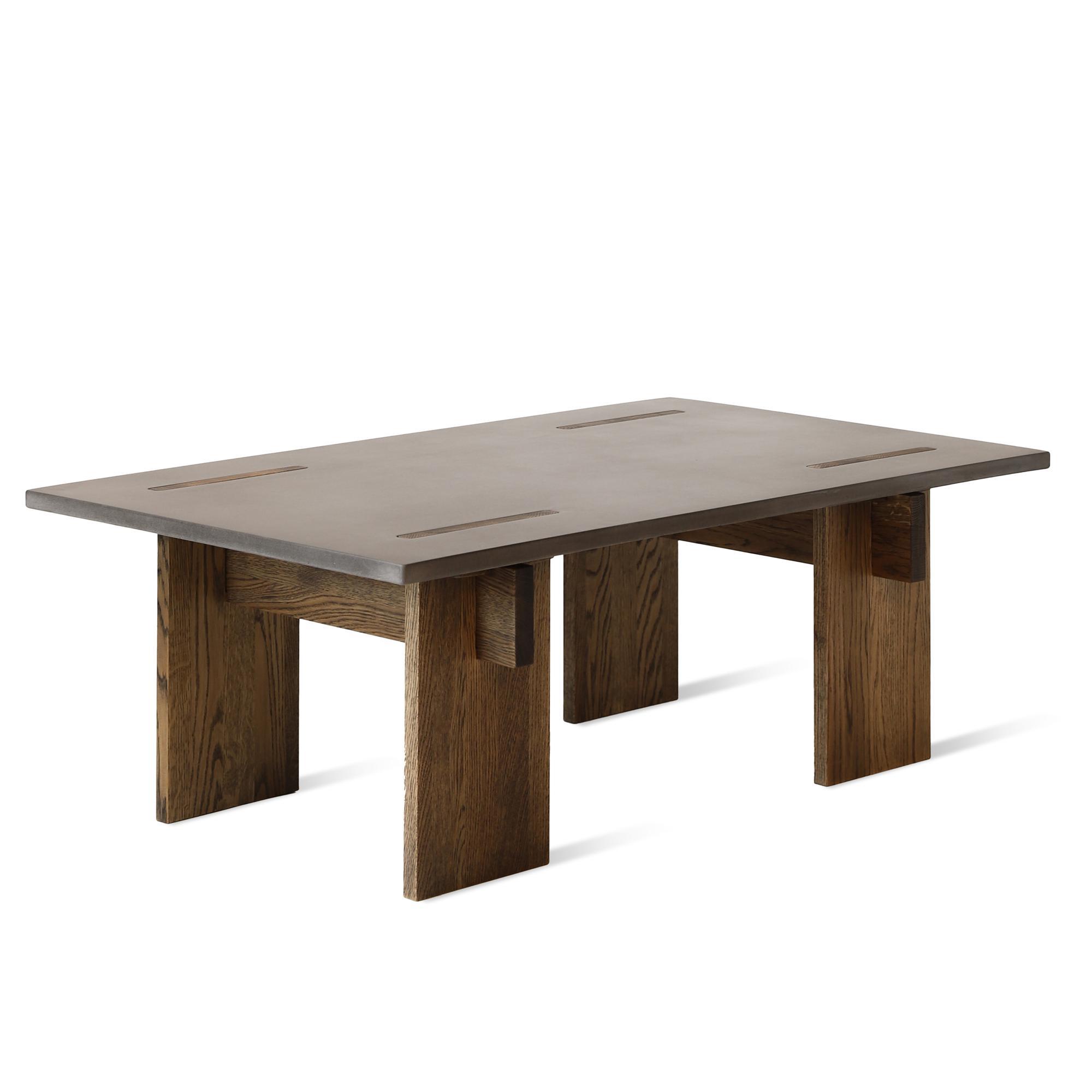 Eberhart Arnold Coffee Table Dark Concrete/Dark Oak - Limited Edition