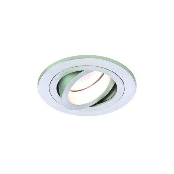 Astro Taro Round Adjustable Spotlight Brushed Aluminium