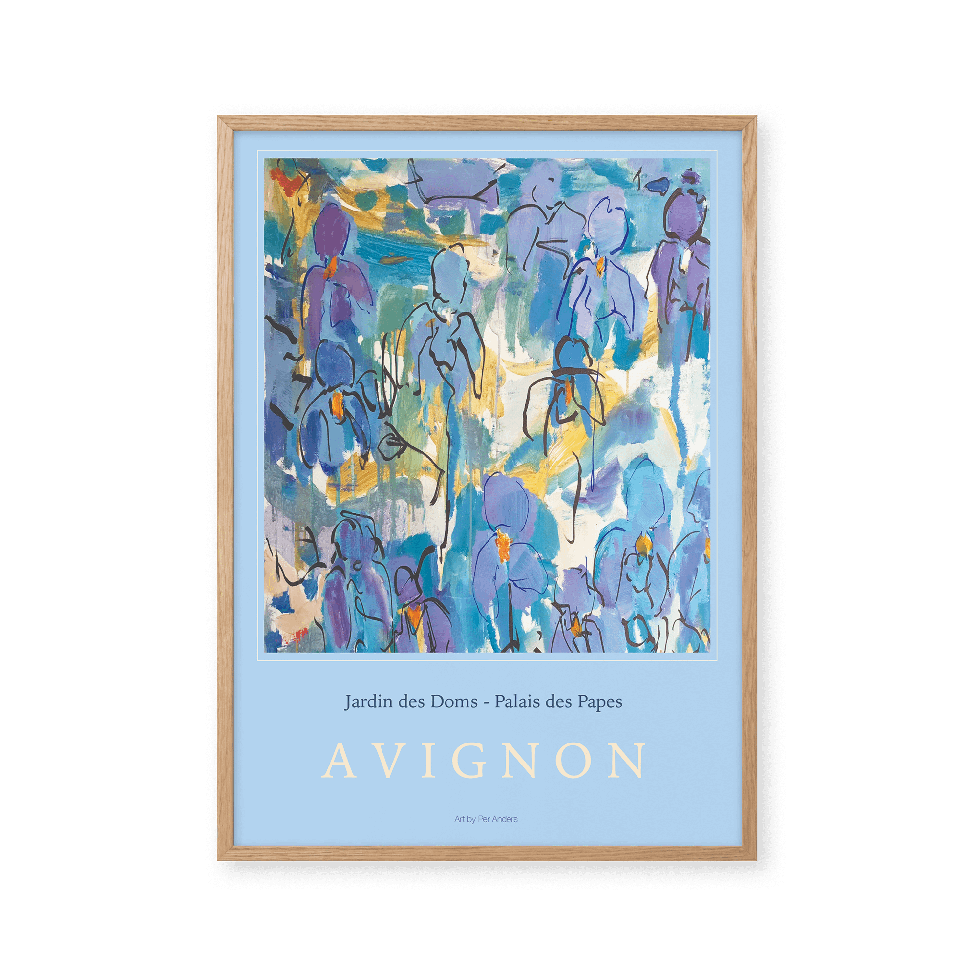 Poster Peléton Avignone 50x70