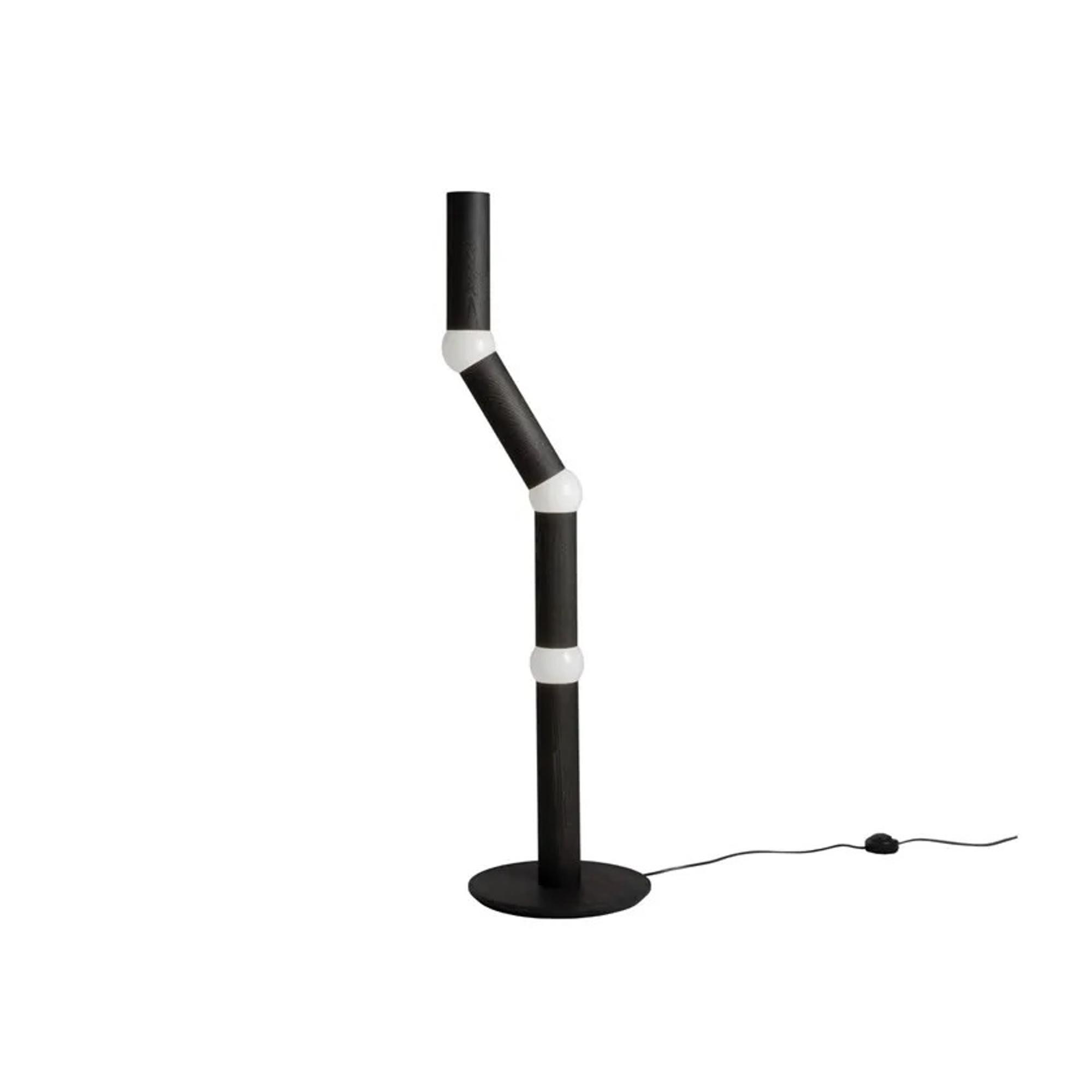 Oblure LIGHTBONE Floor Lamp Black Oak